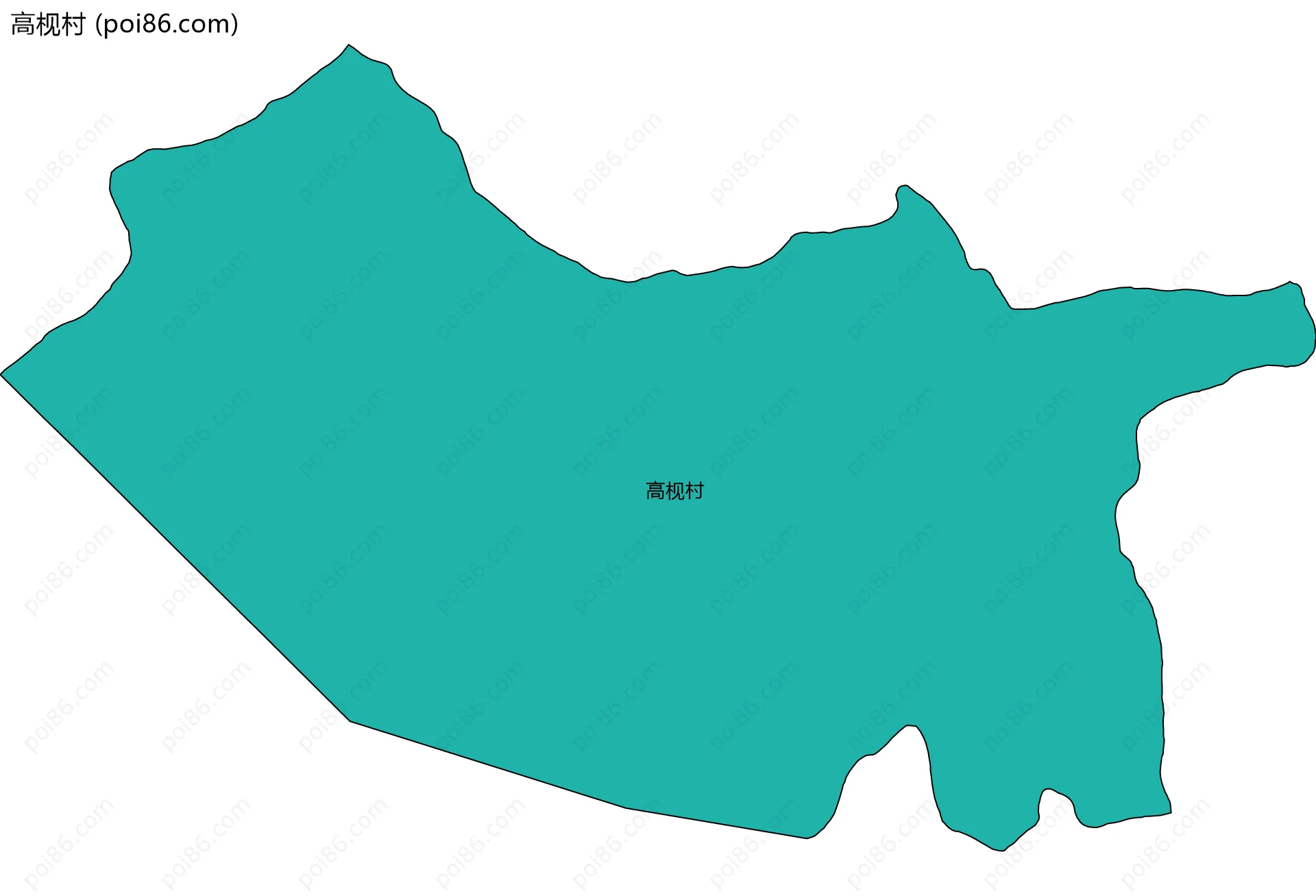 高枧村边界地图
