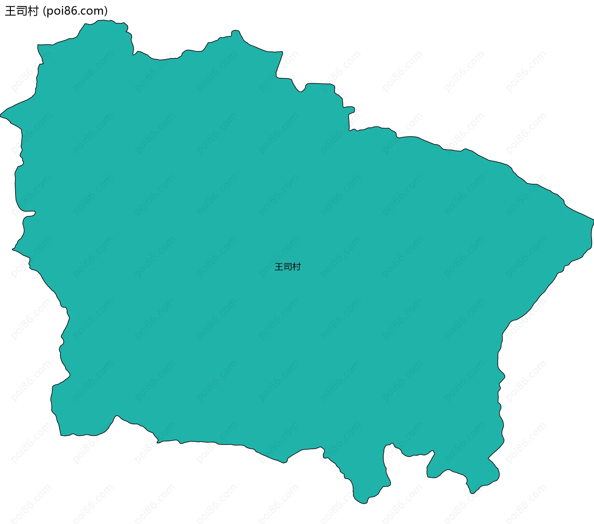 王司村边界地图
