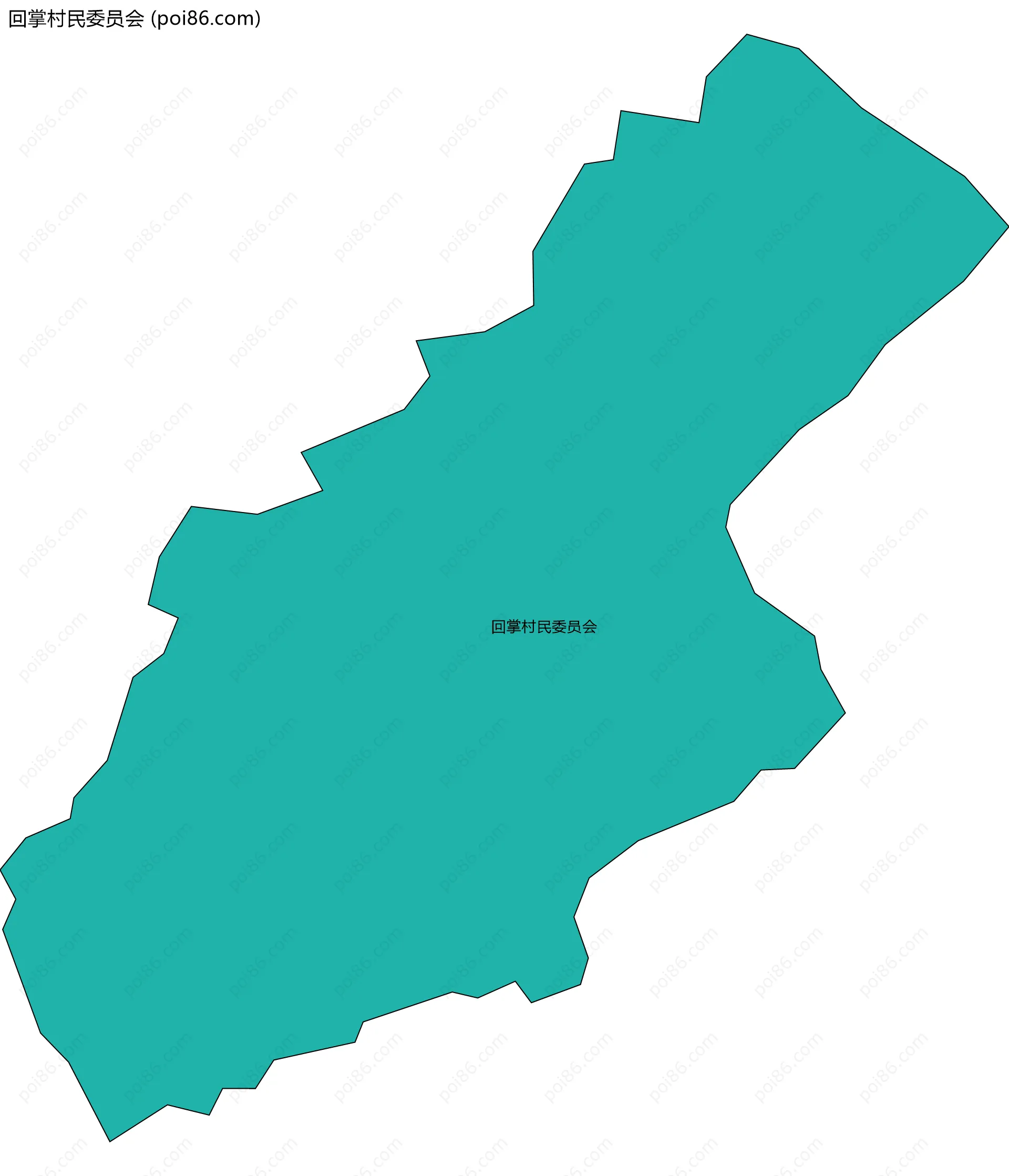 回掌村民委员会边界地图