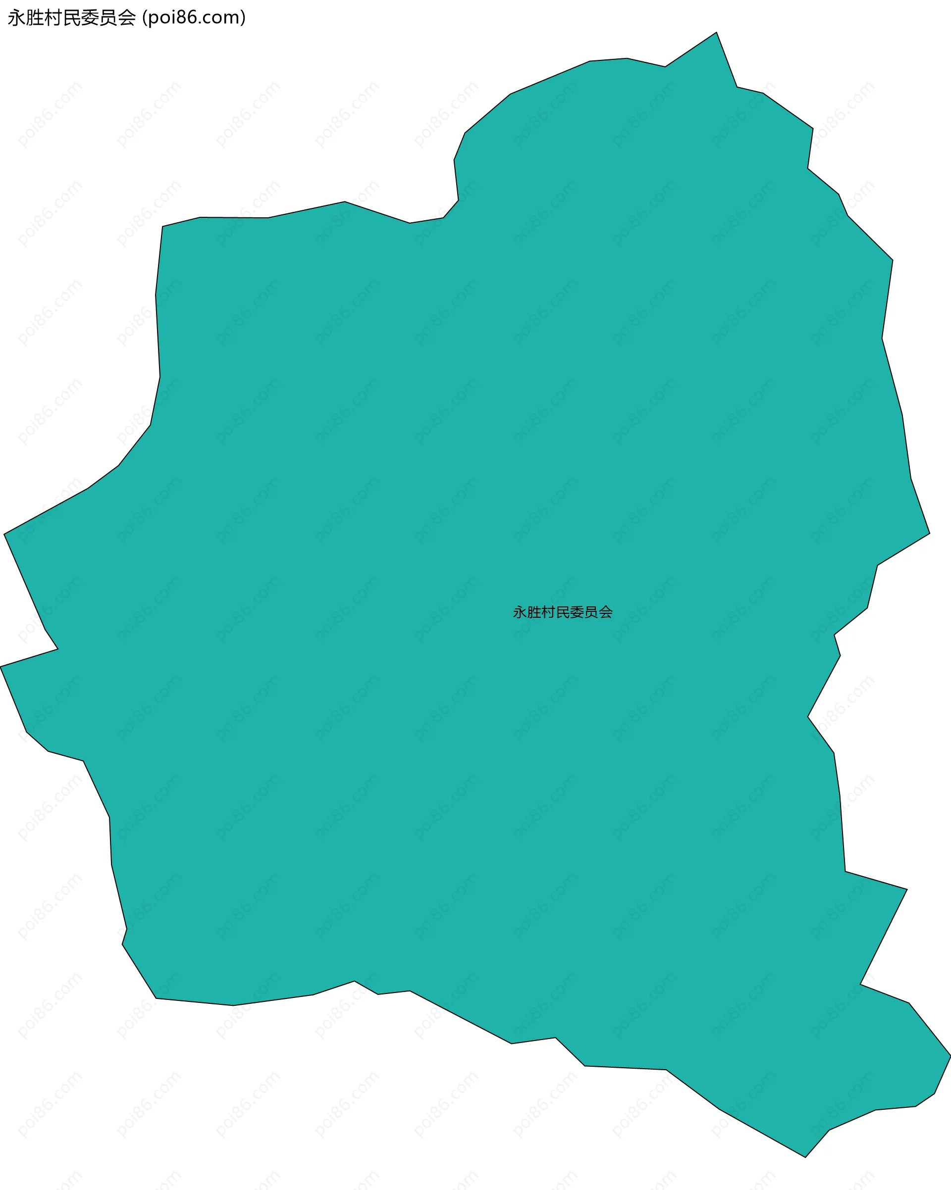 永胜村民委员会边界地图