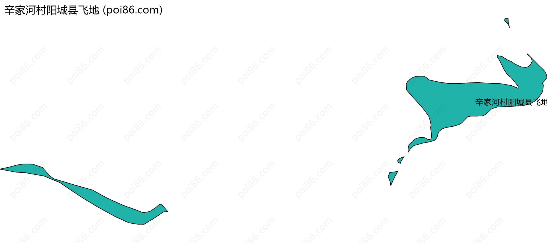 辛家河村阳城县飞地边界地图