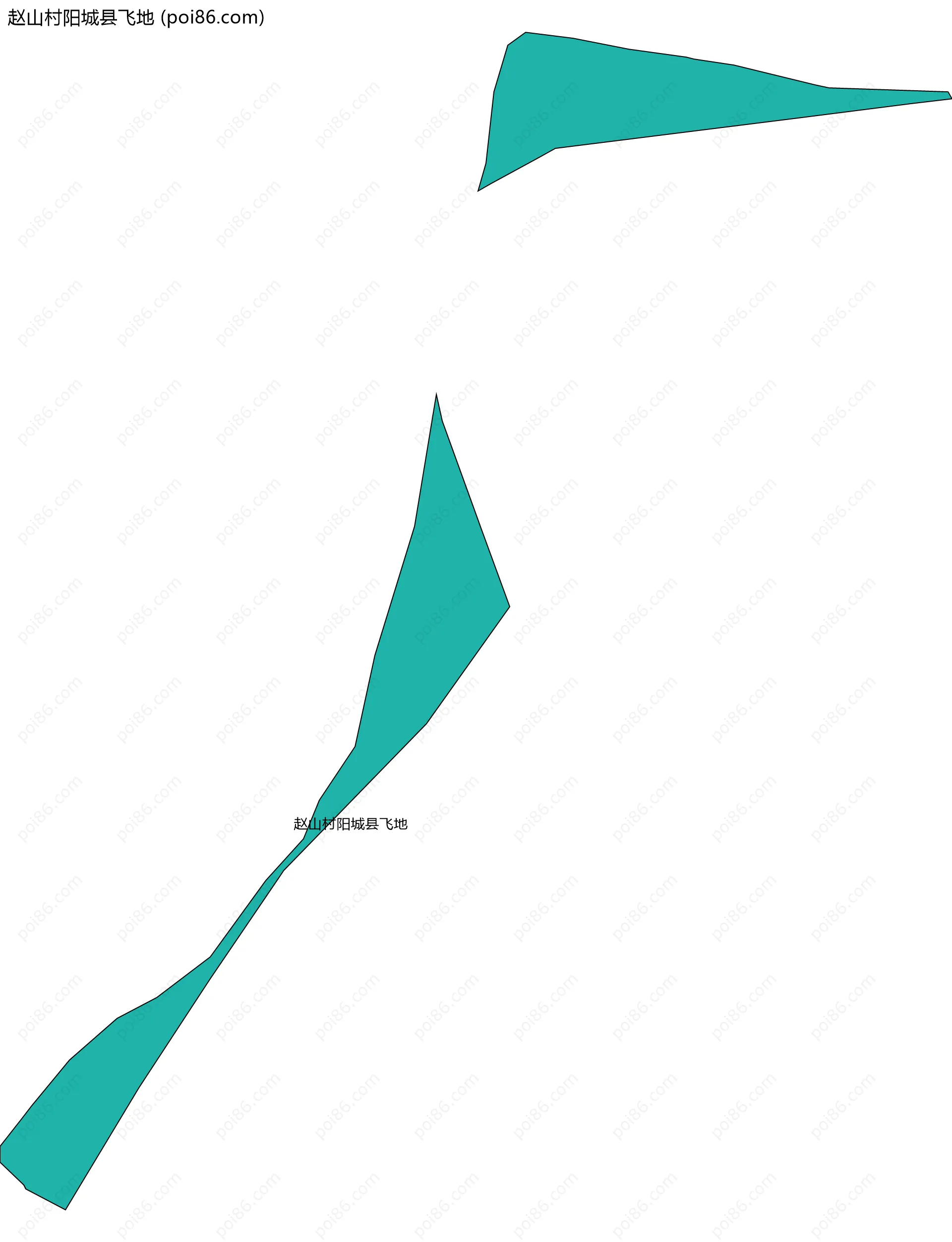 赵山村阳城县飞地边界地图