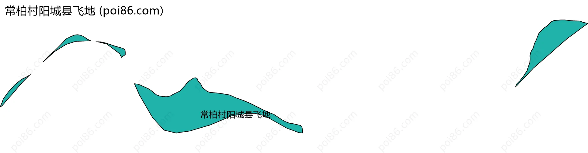 常柏村阳城县飞地边界地图