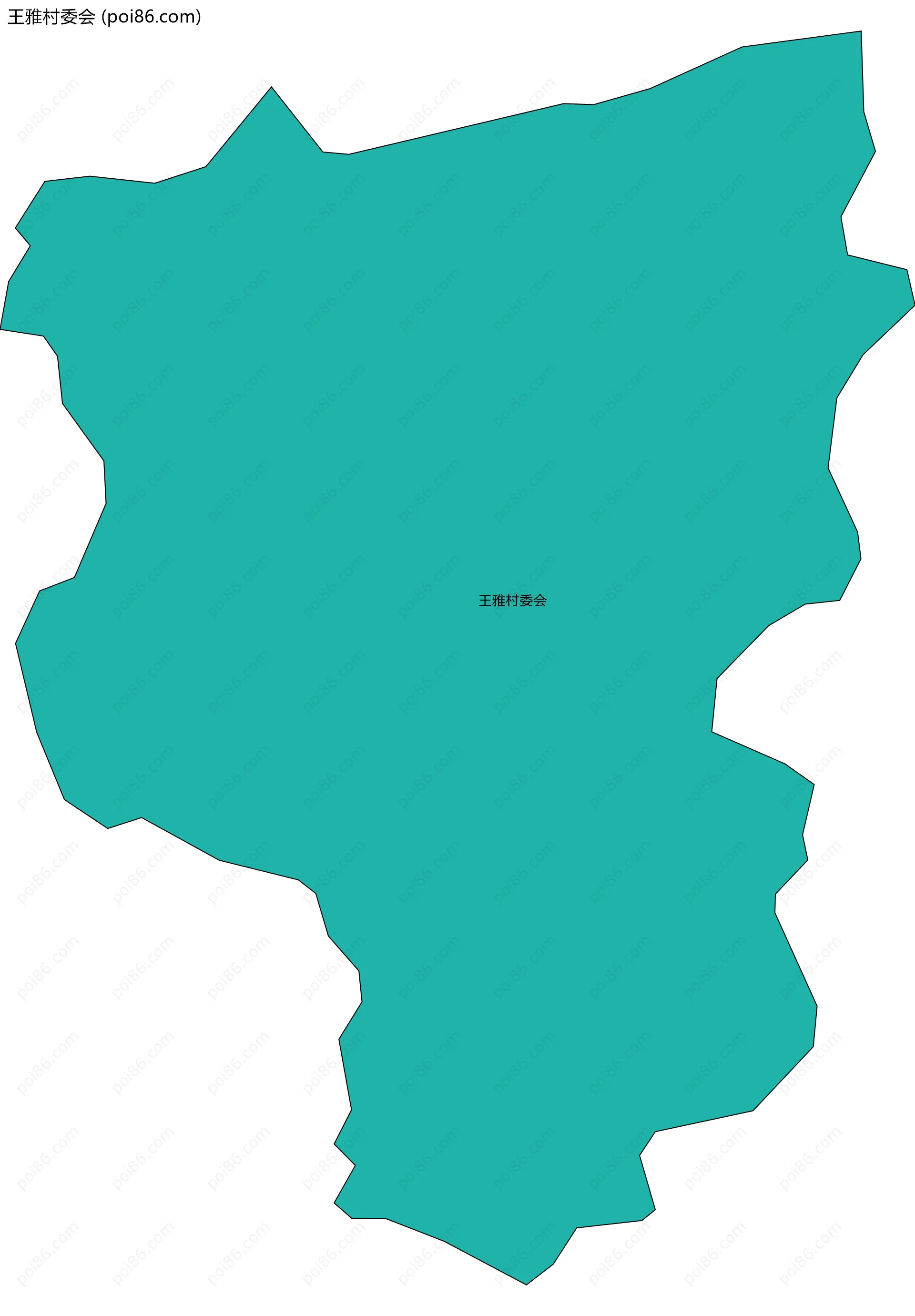 王雅村委会边界地图