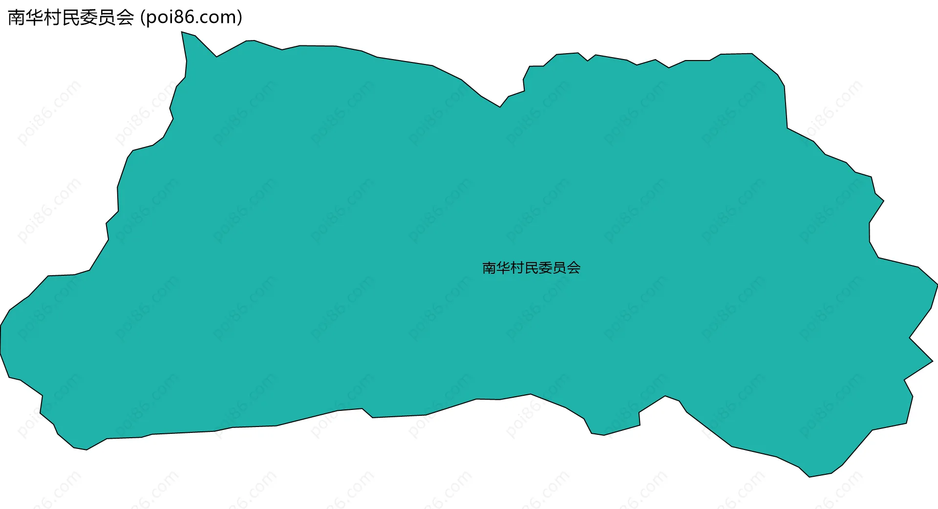 南华村民委员会边界地图