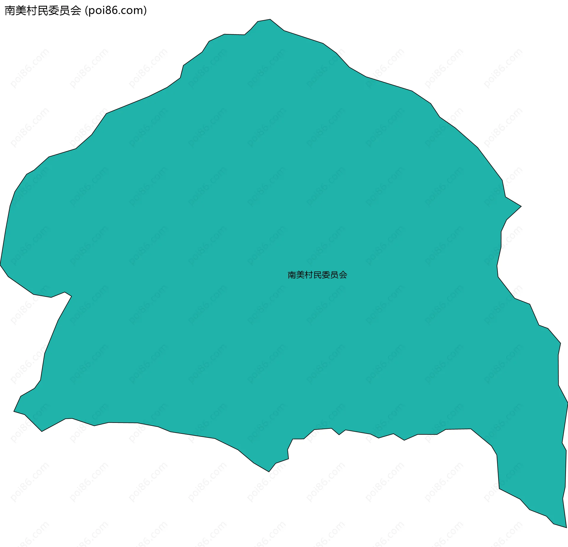 南美村民委员会边界地图