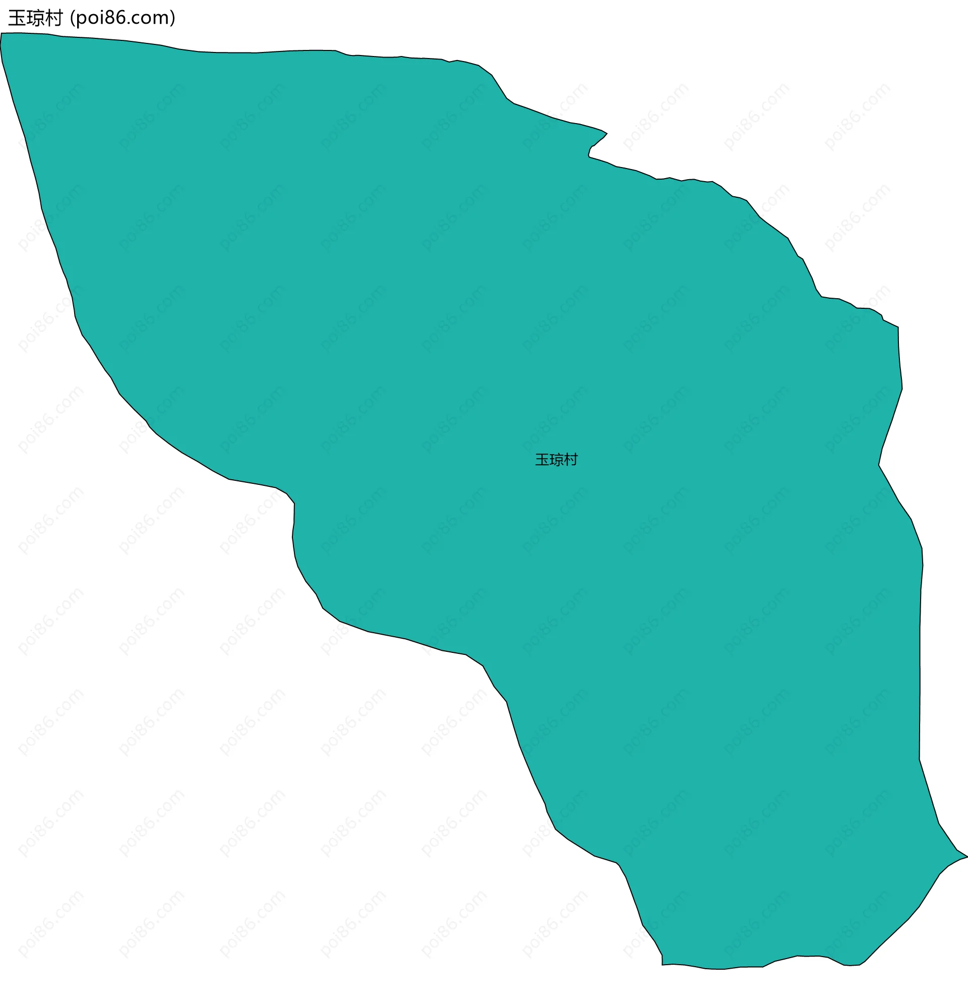 玉琼村边界地图