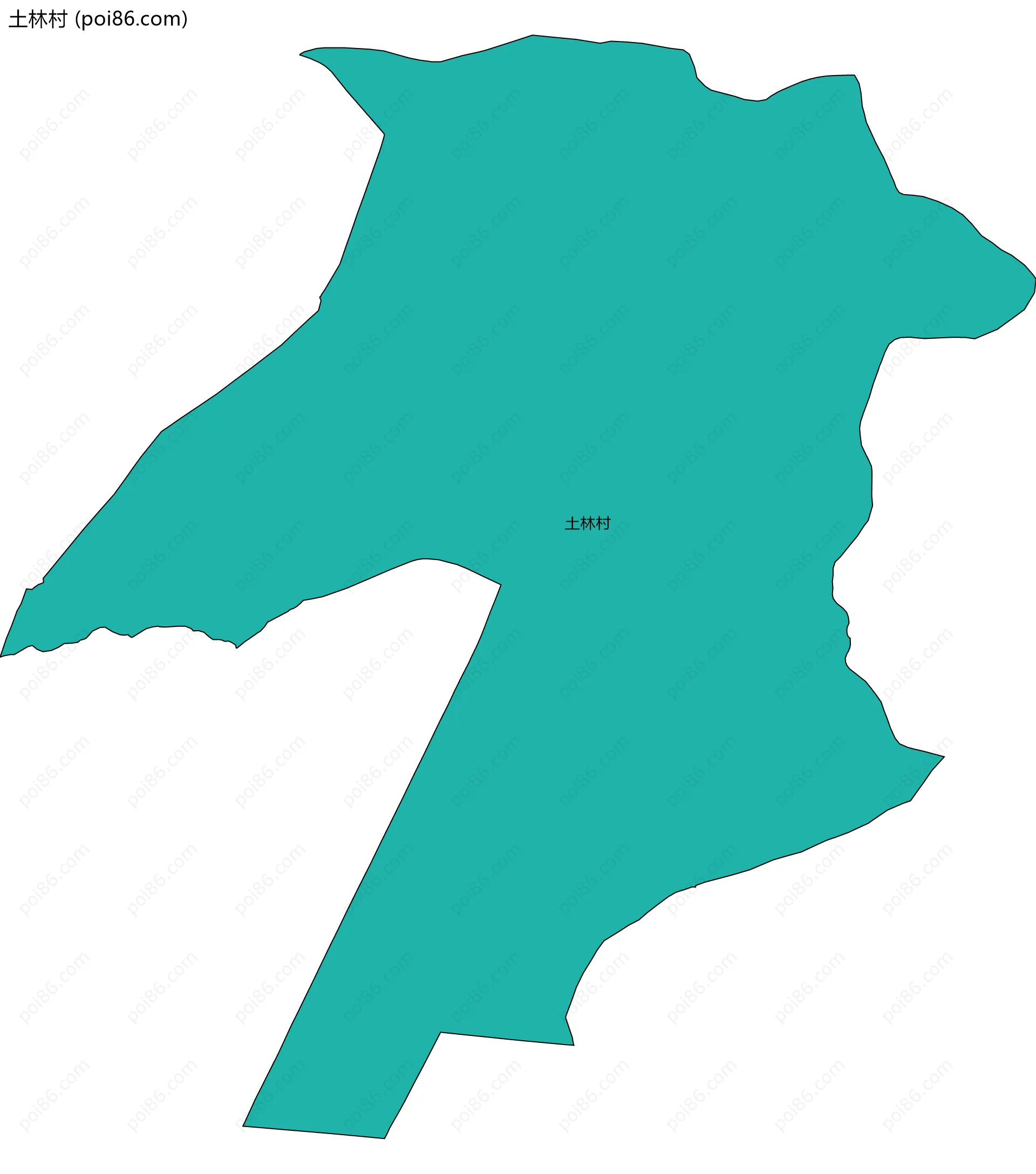 土林村边界地图