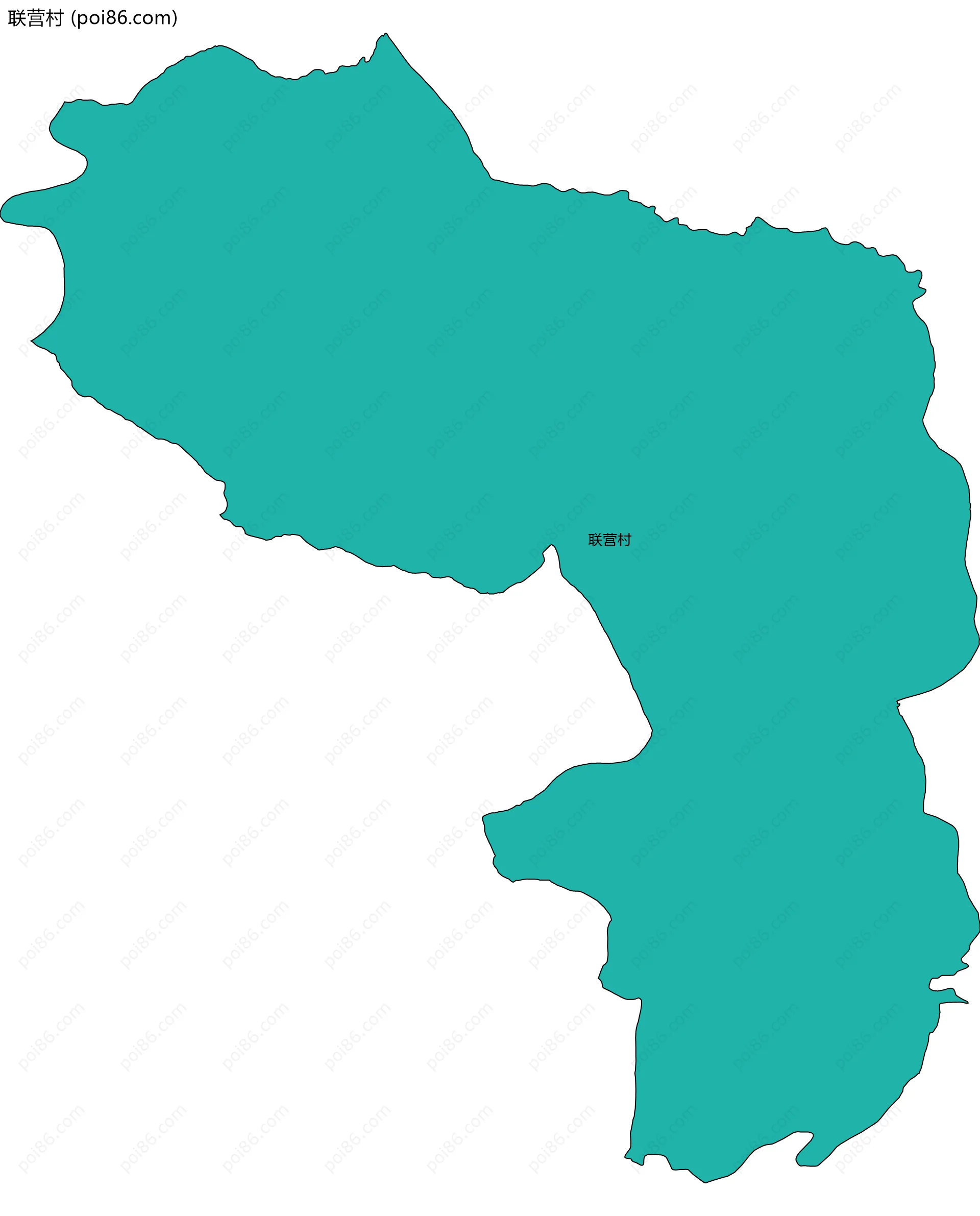 联营村边界地图