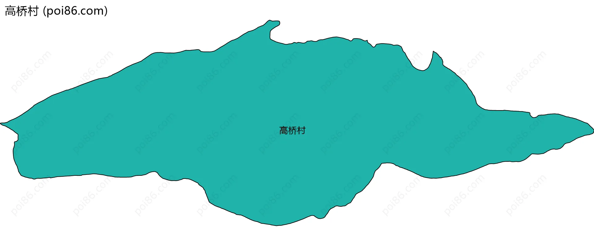 高桥村边界地图