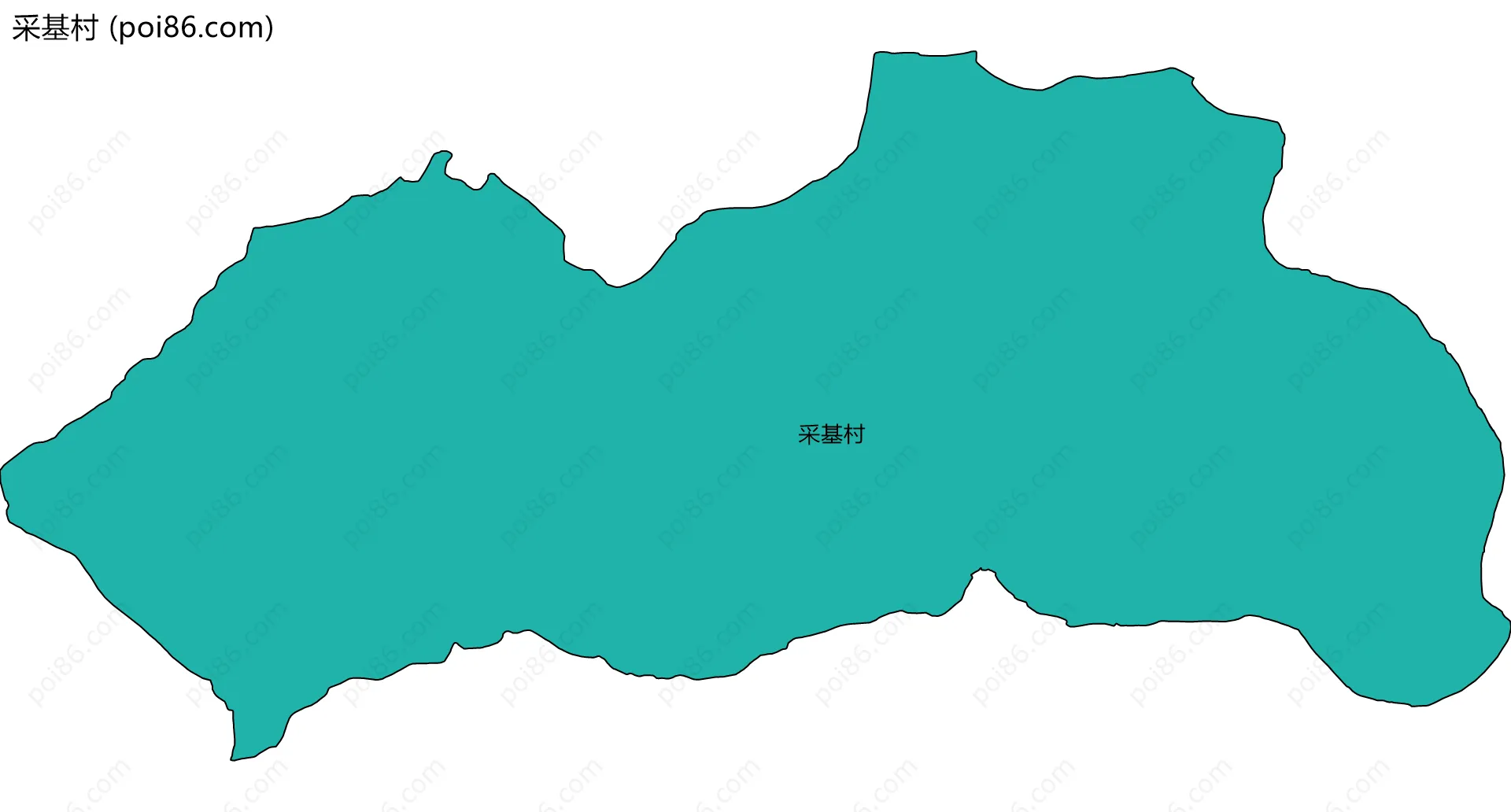 采基村边界地图