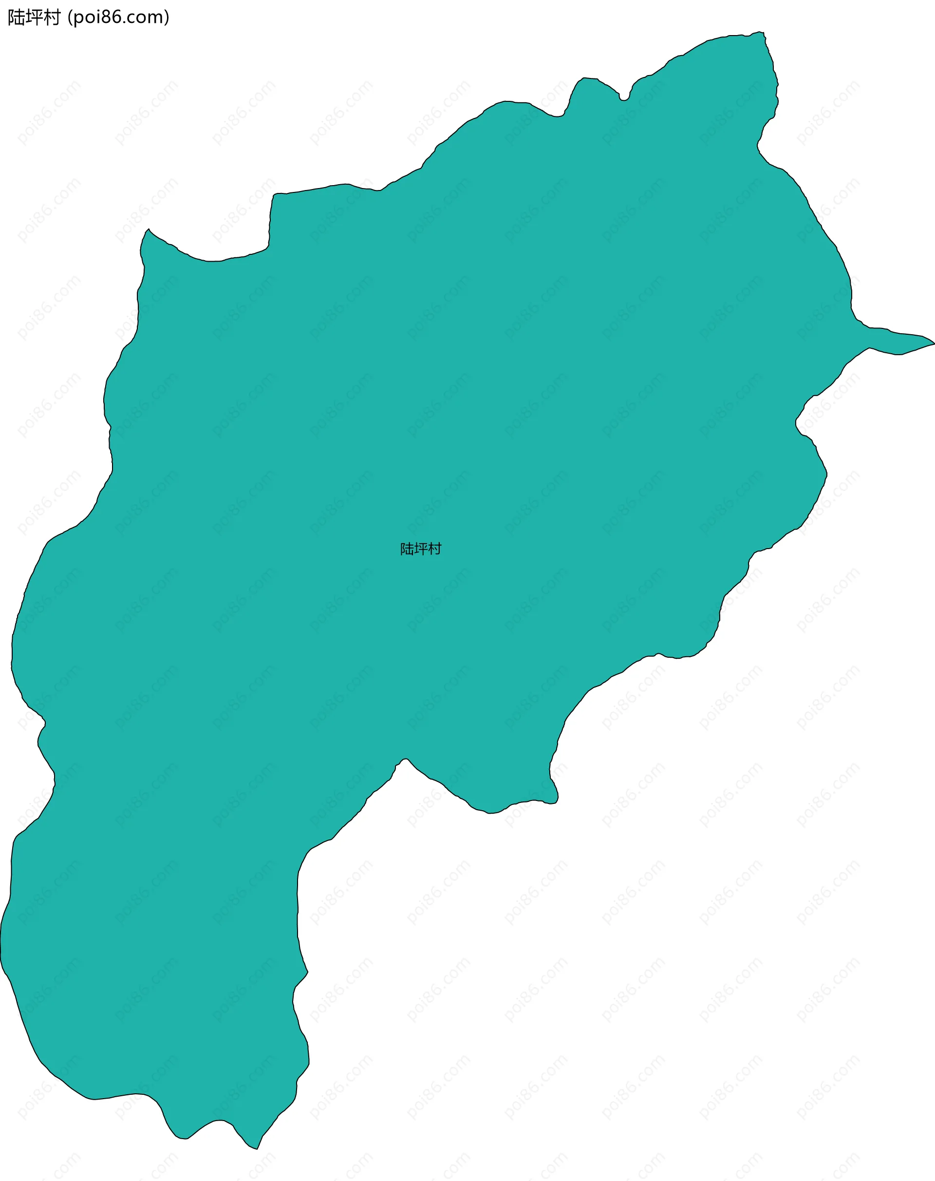 陆坪村边界地图