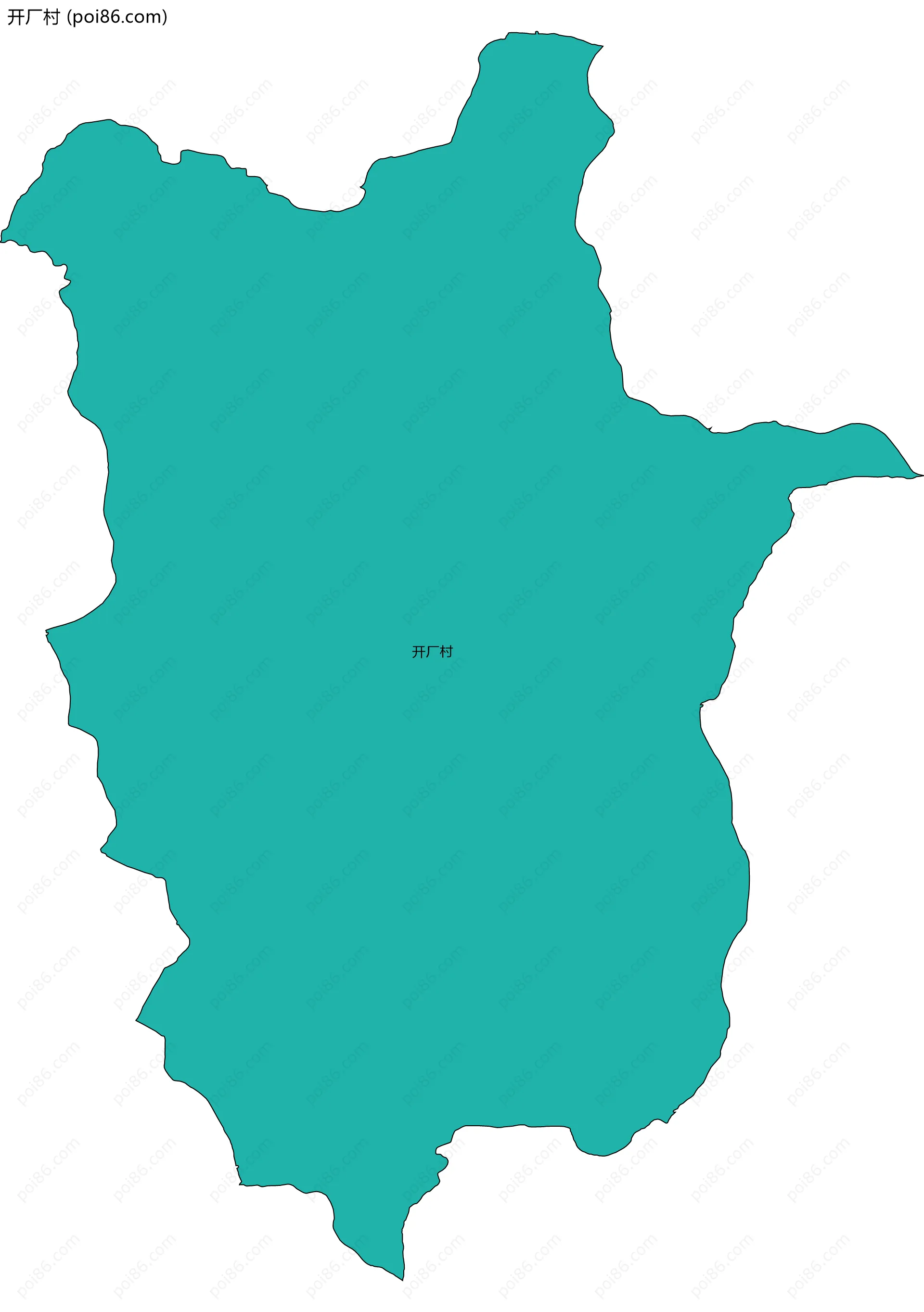 开厂村边界地图