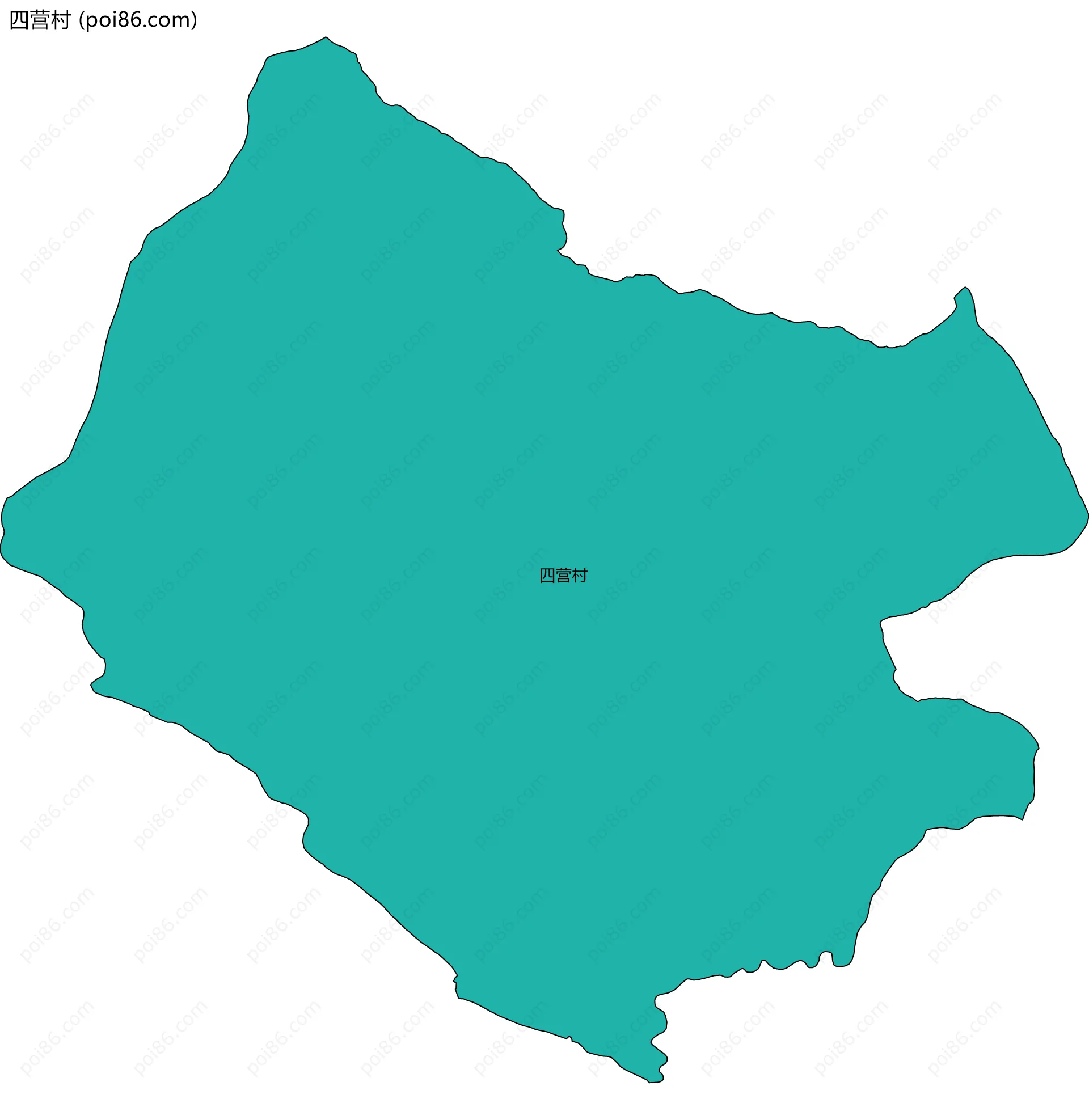 四营村边界地图