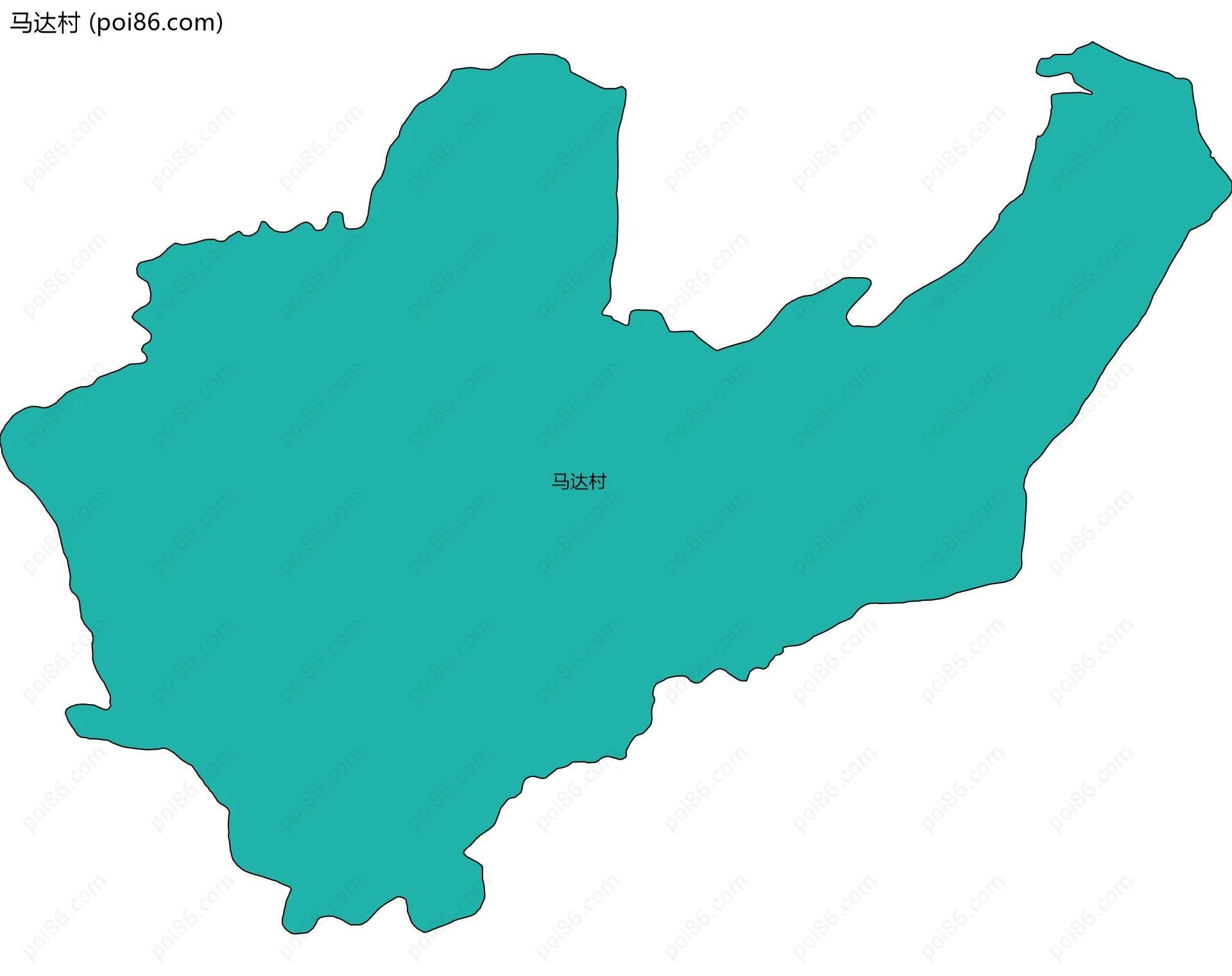 马达村边界地图