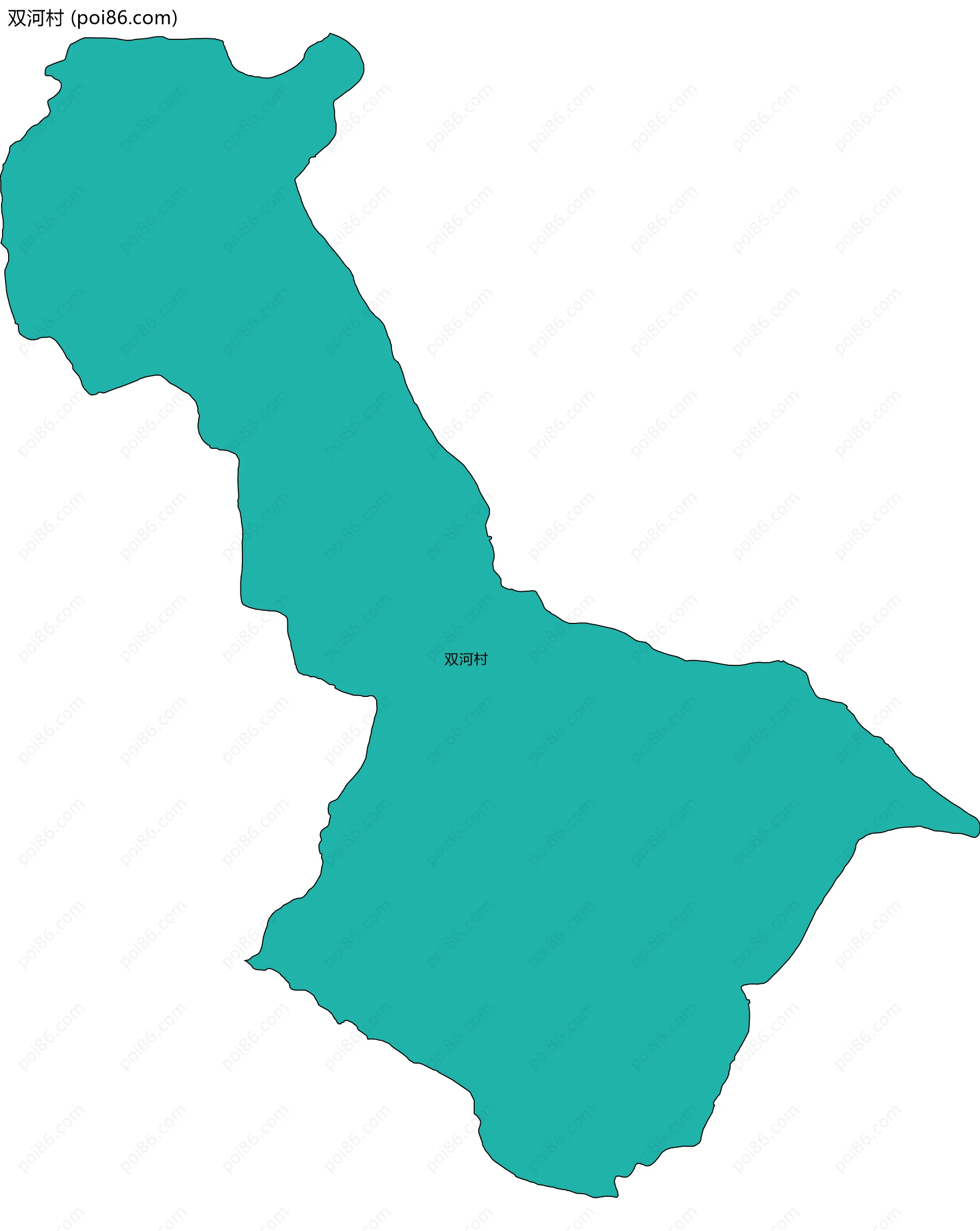 双河村边界地图