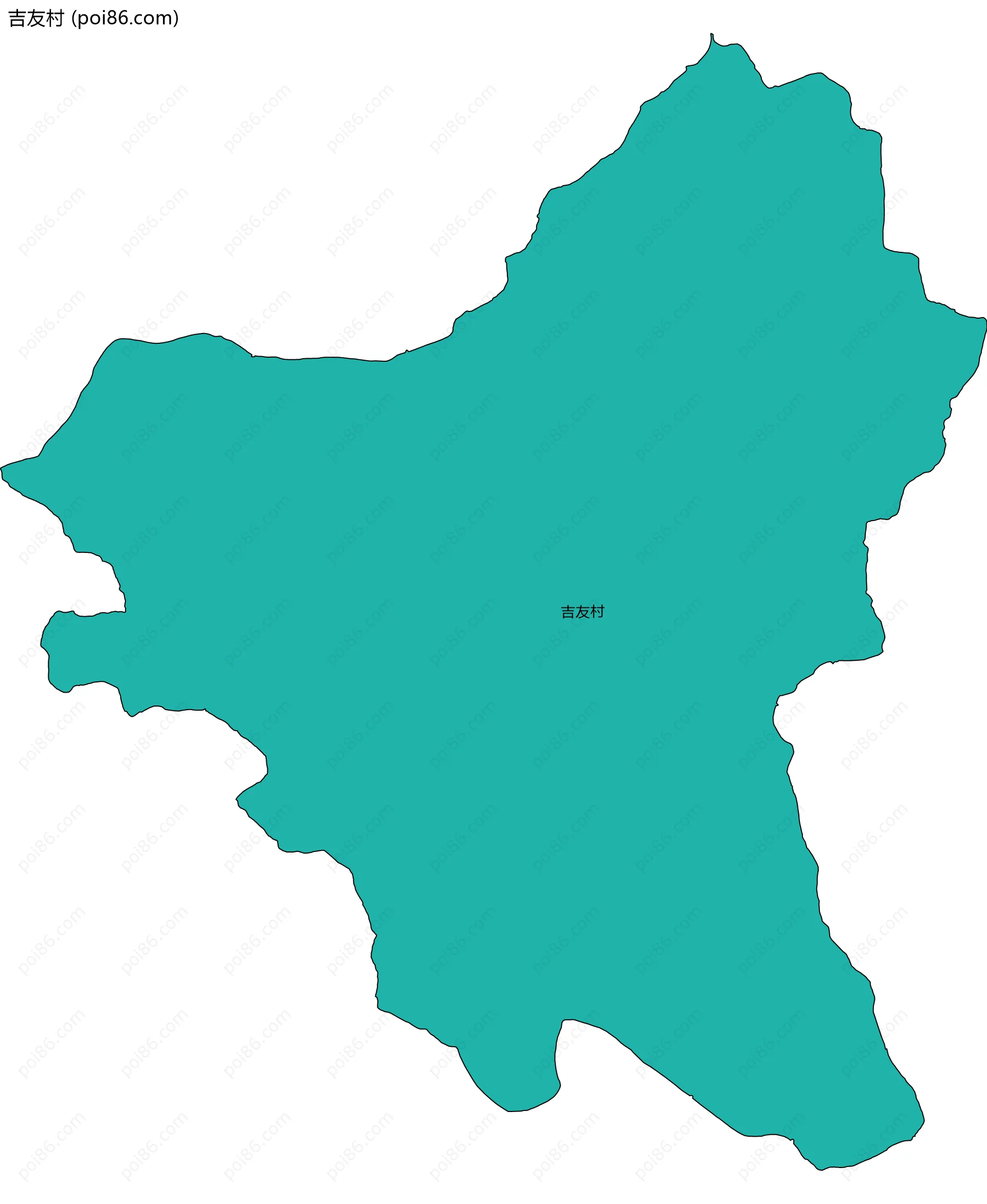 吉友村边界地图