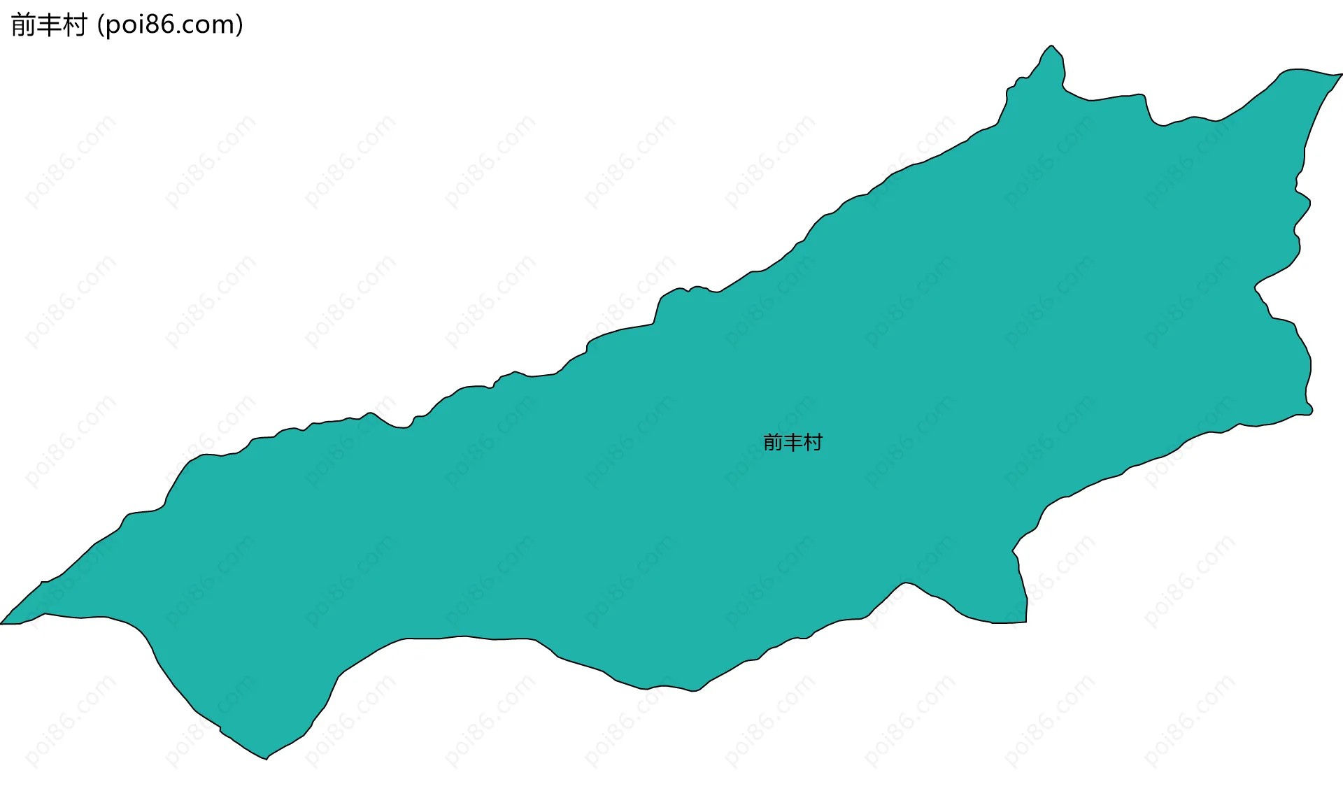 前丰村边界地图