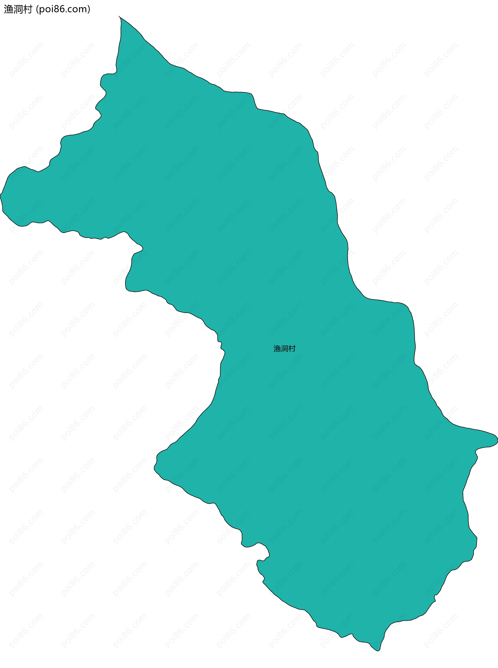 渔洞村边界地图