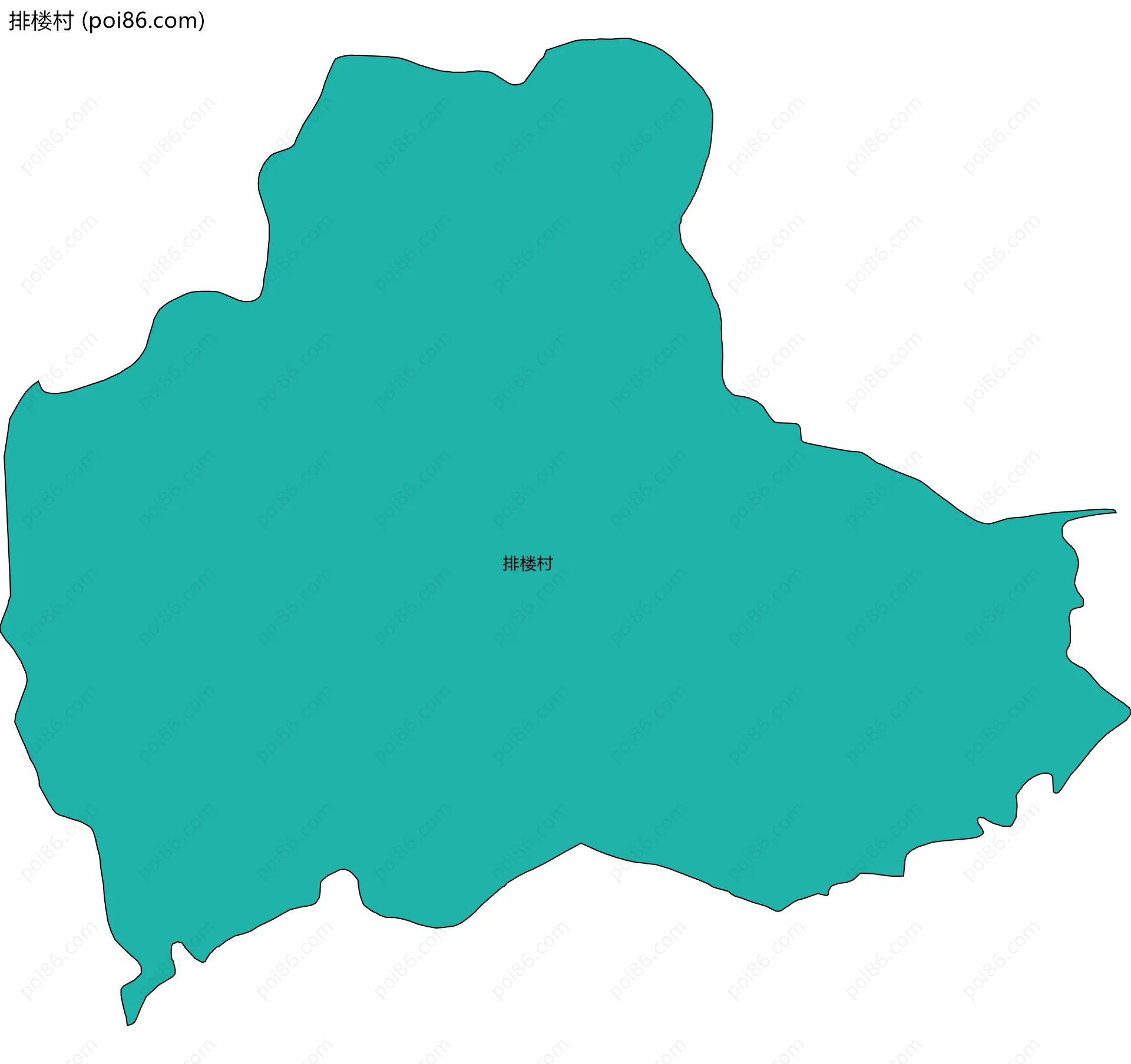 排楼村边界地图