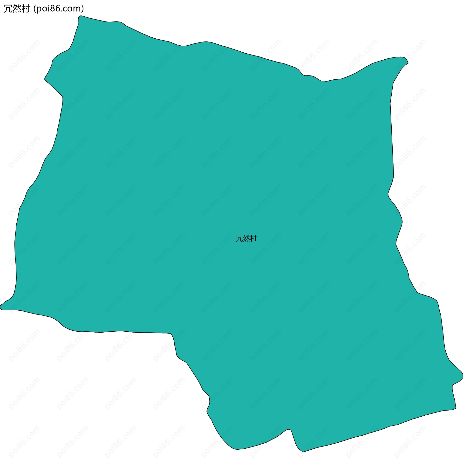 冗然村边界地图