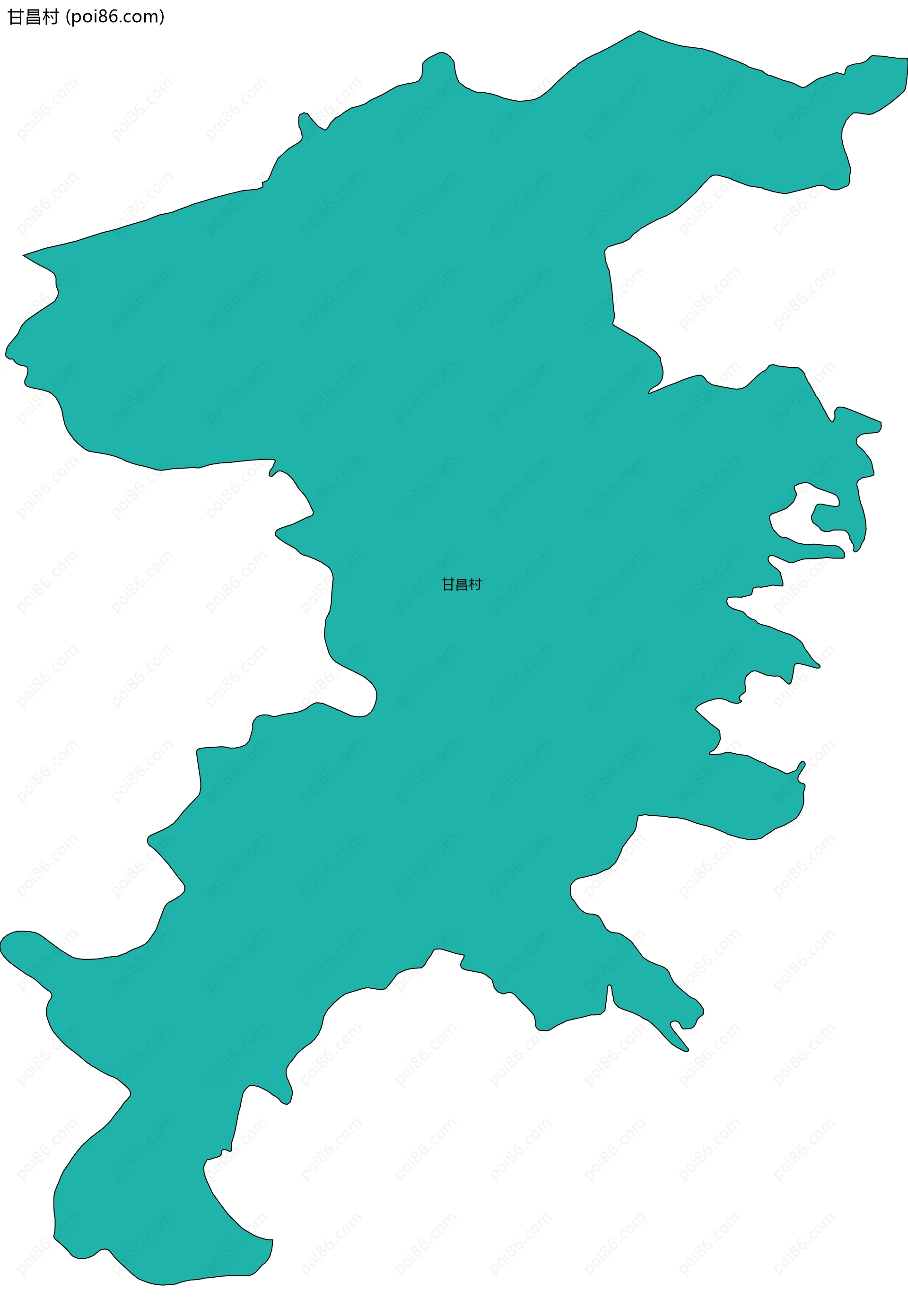 甘昌村边界地图