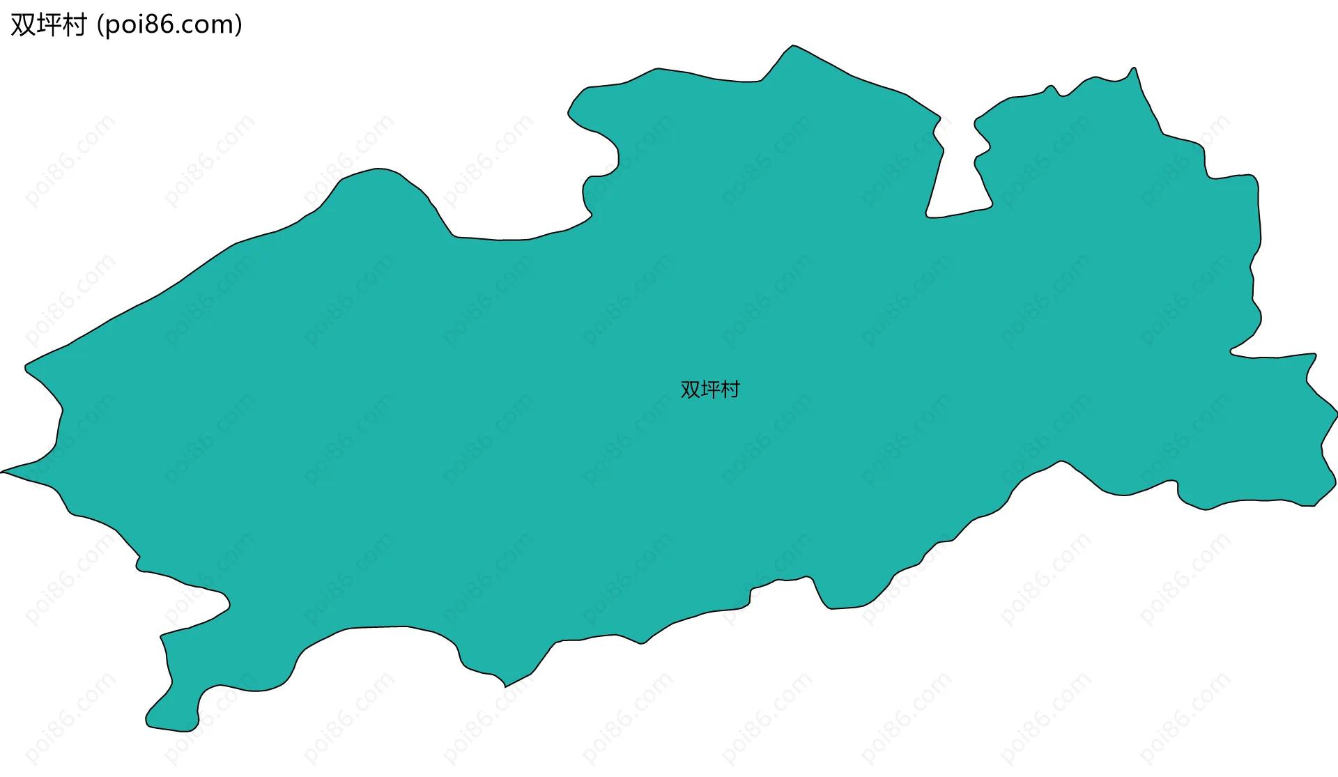 双坪村边界地图