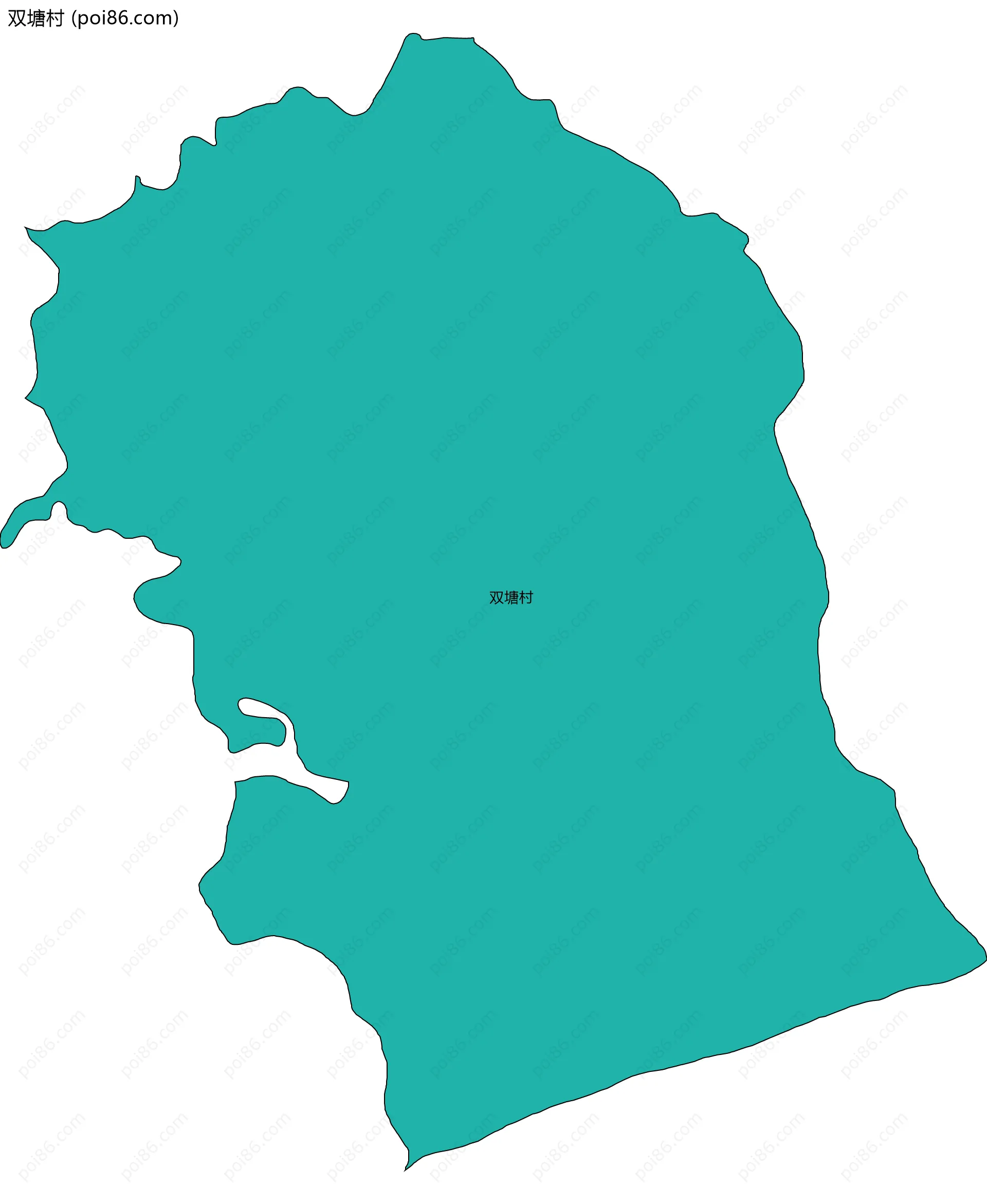 双塘村边界地图