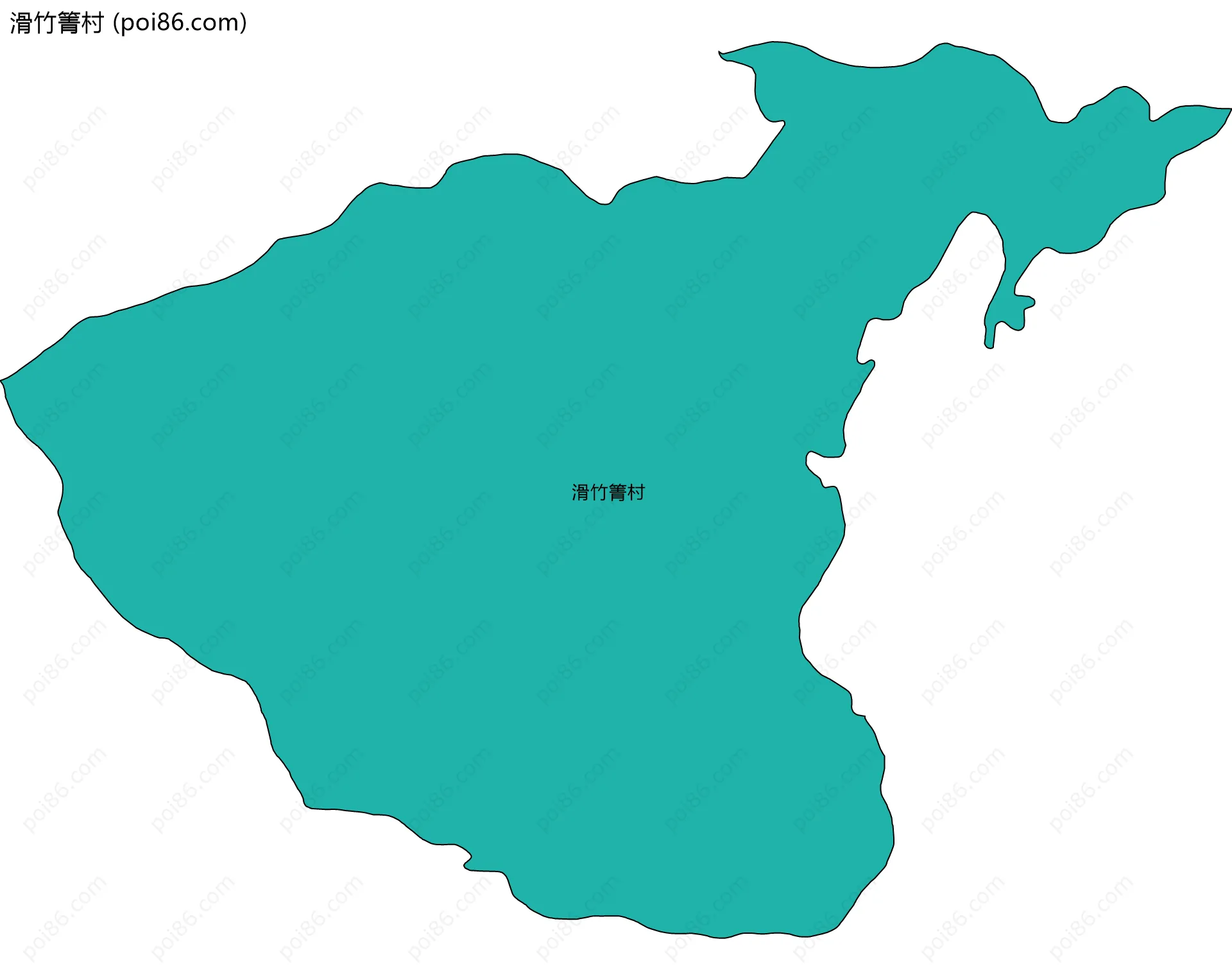 滑竹箐村边界地图