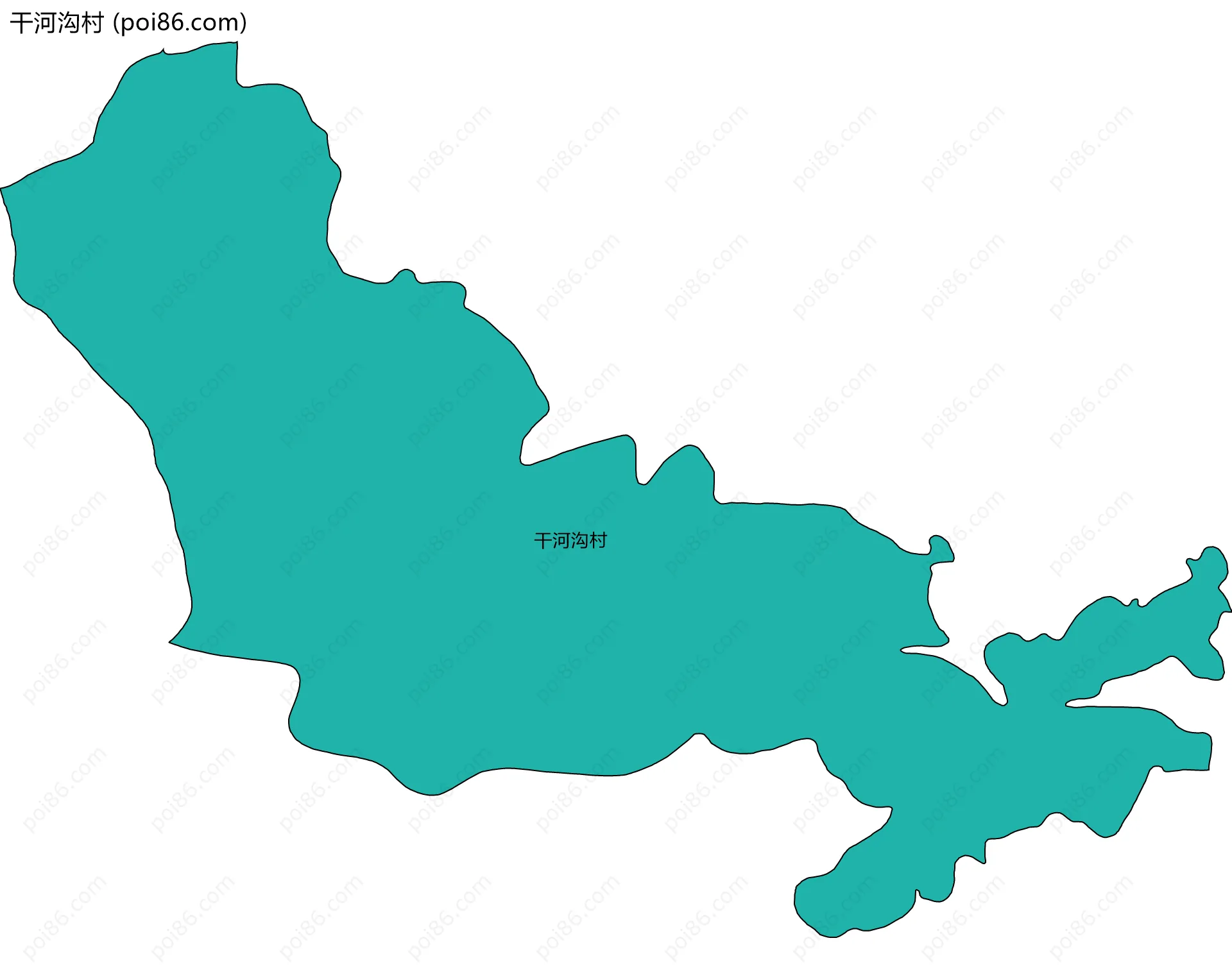 干河沟村边界地图