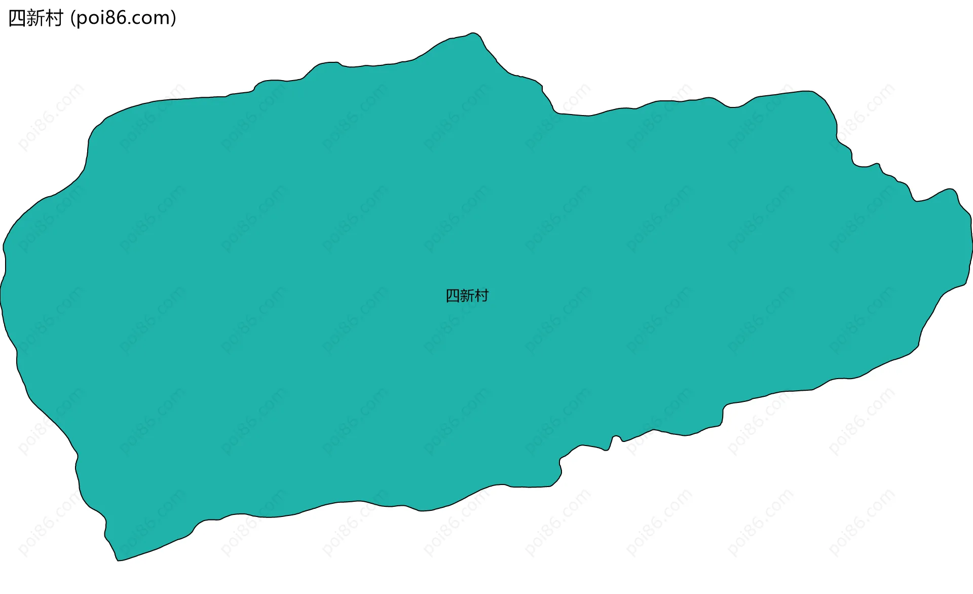 四新村边界地图