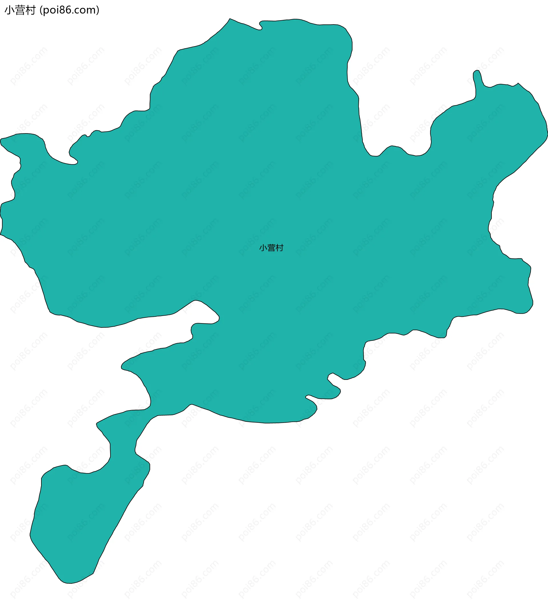 小营村边界地图