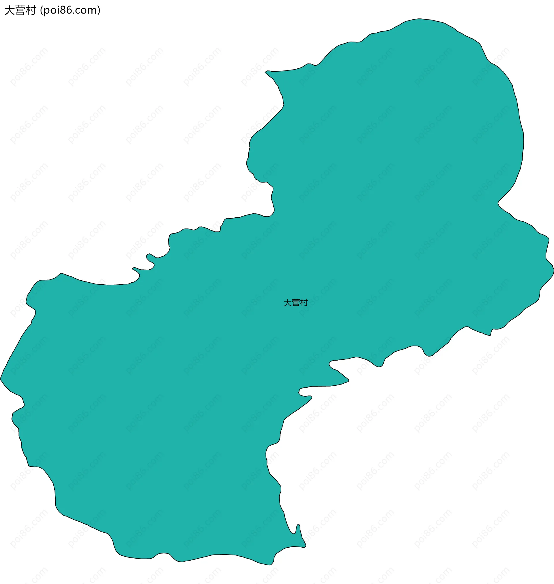 大营村边界地图