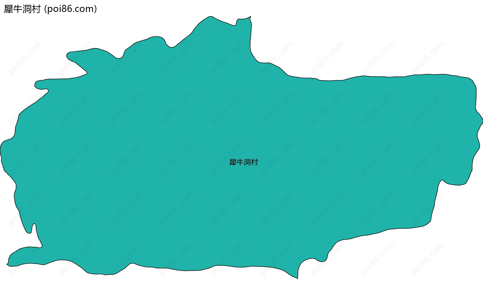 犀牛洞村边界地图