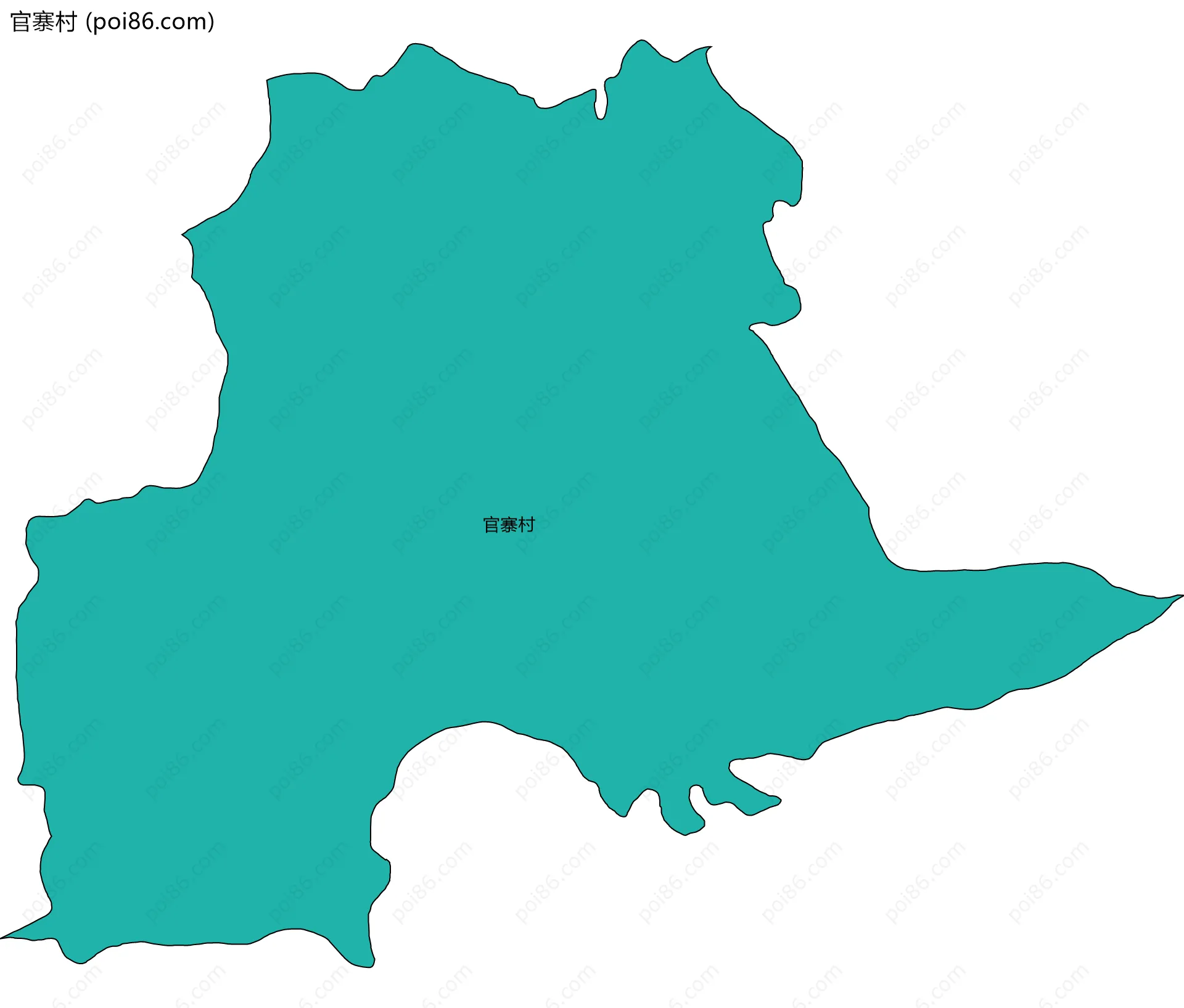 官寨村边界地图