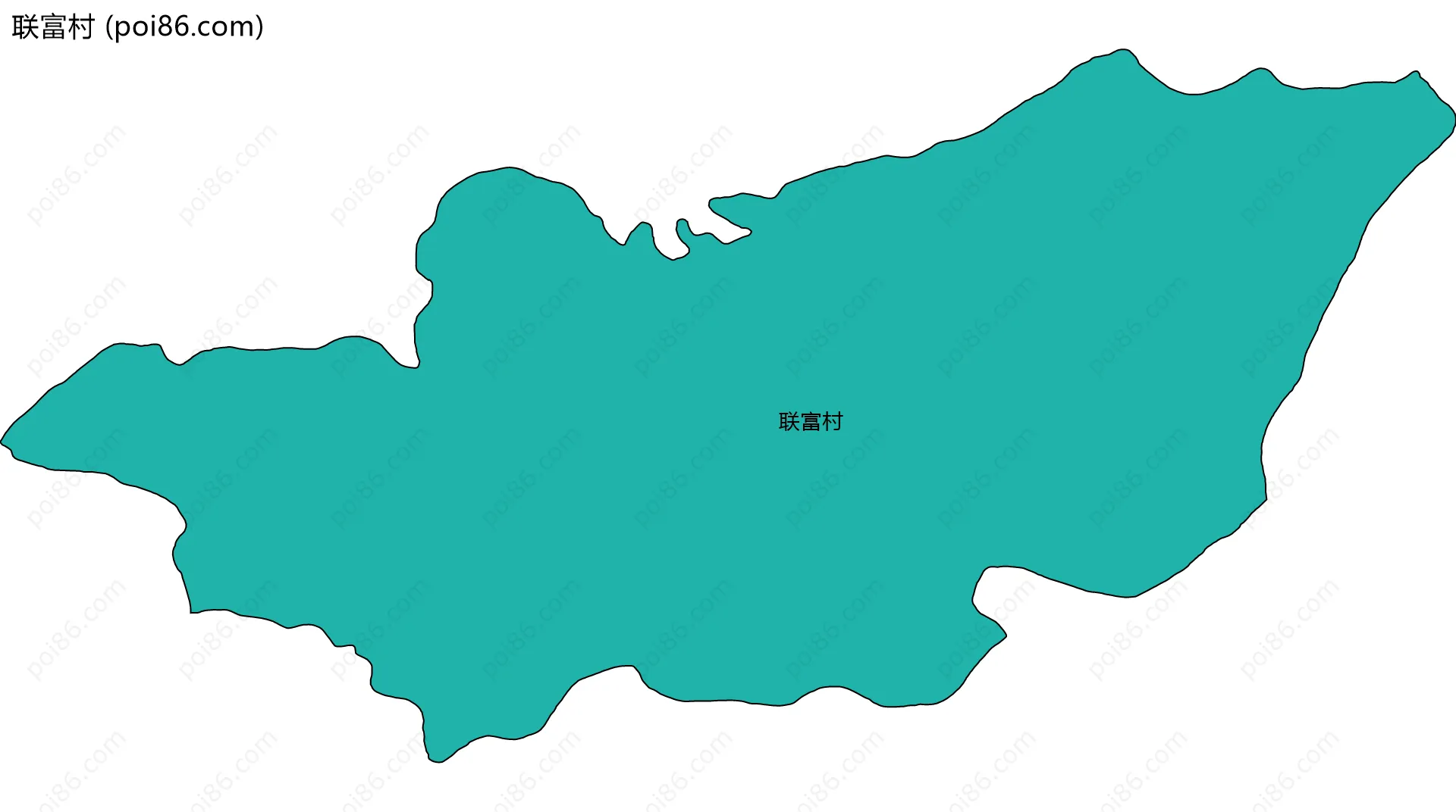 联富村边界地图