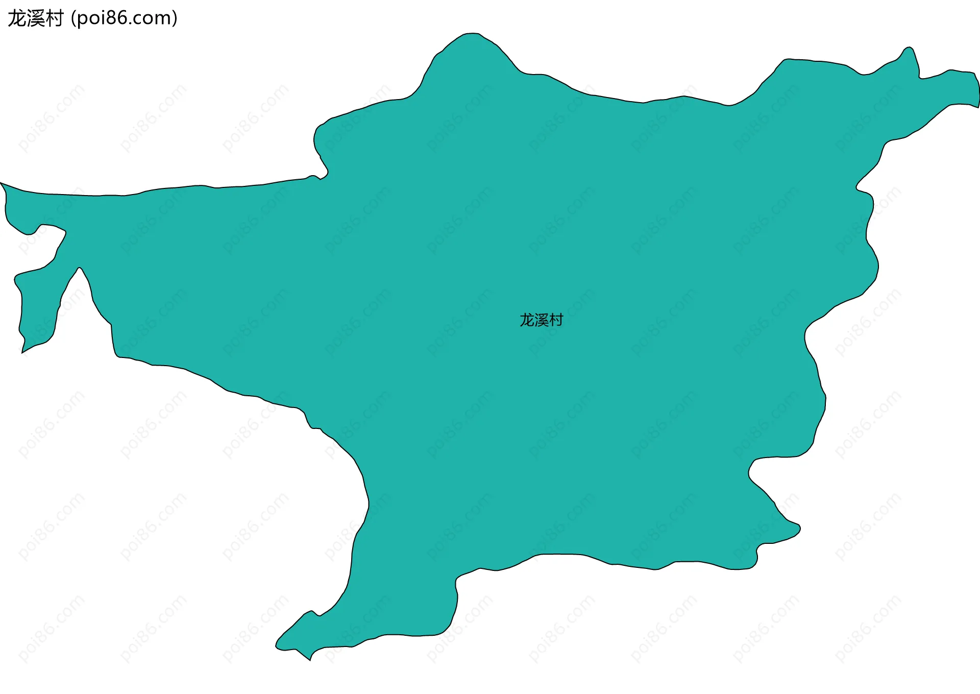 龙溪村边界地图