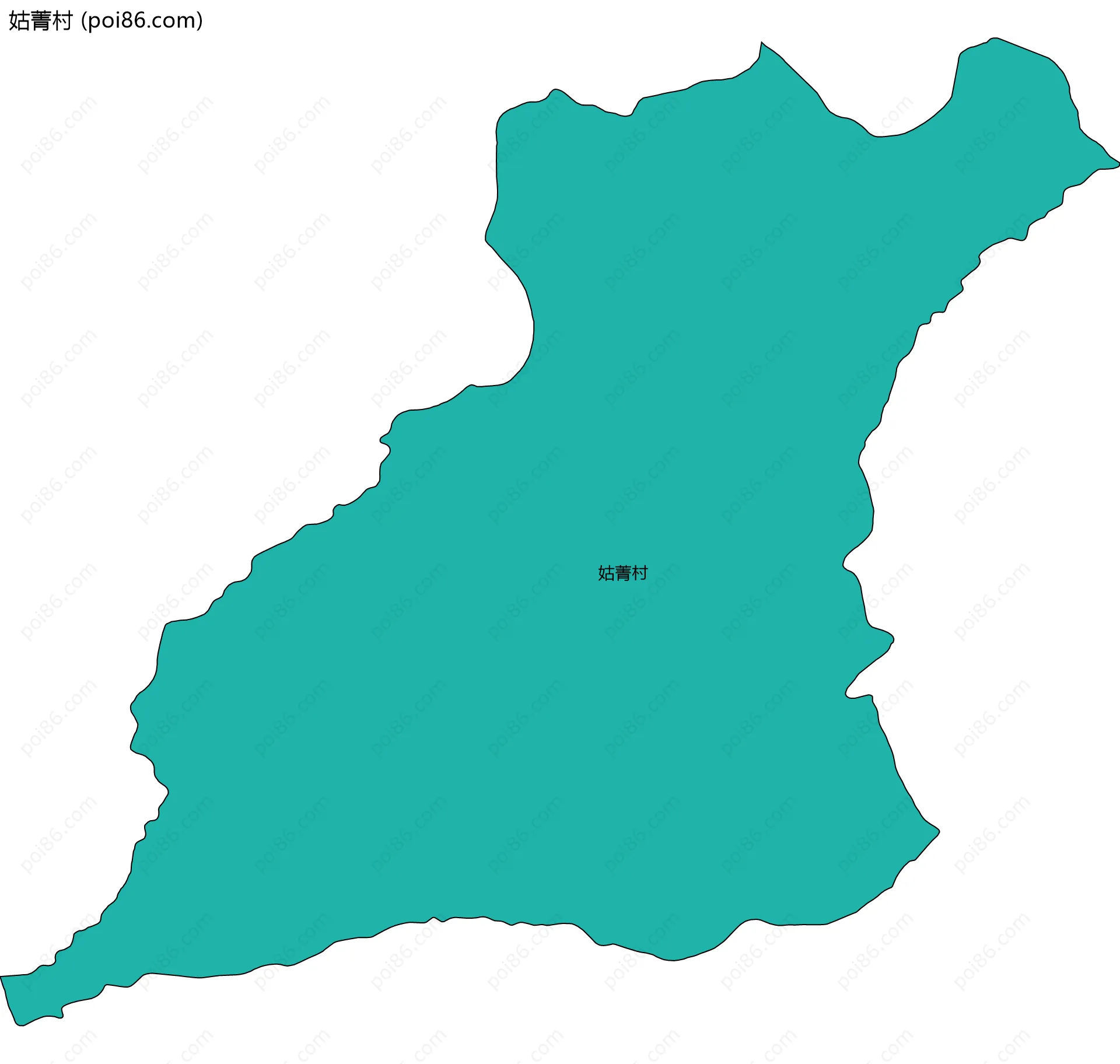 姑菁村边界地图