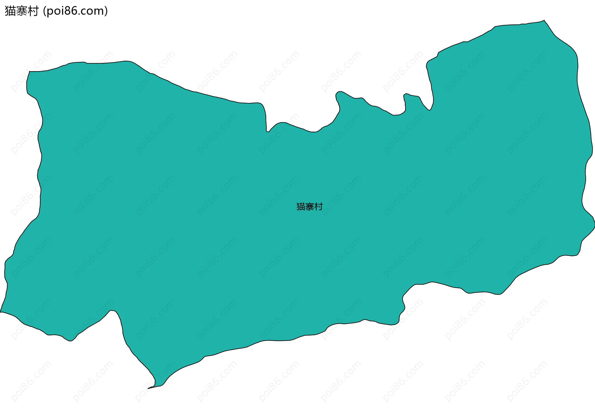 猫寨村边界地图