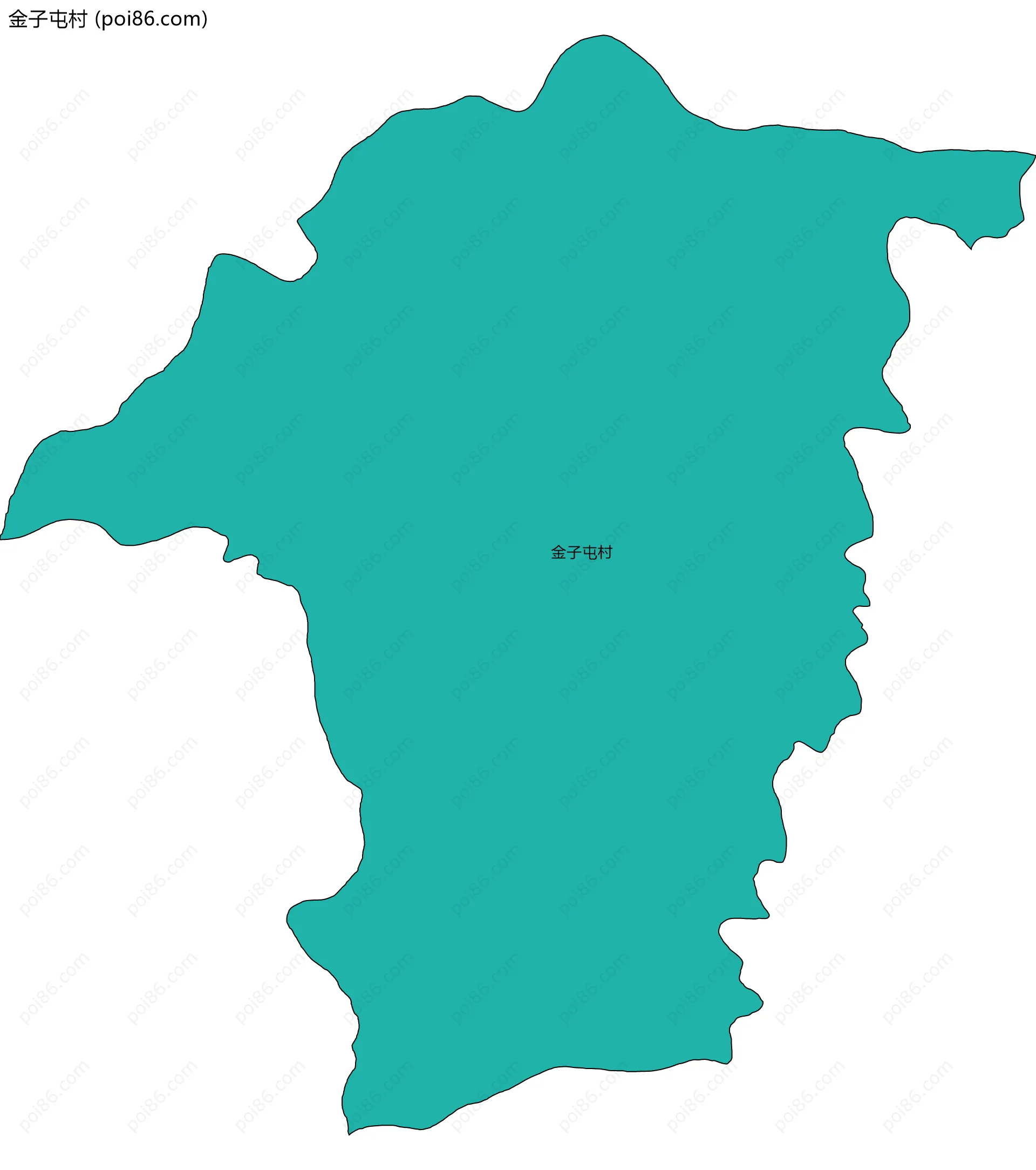 金子屯村边界地图