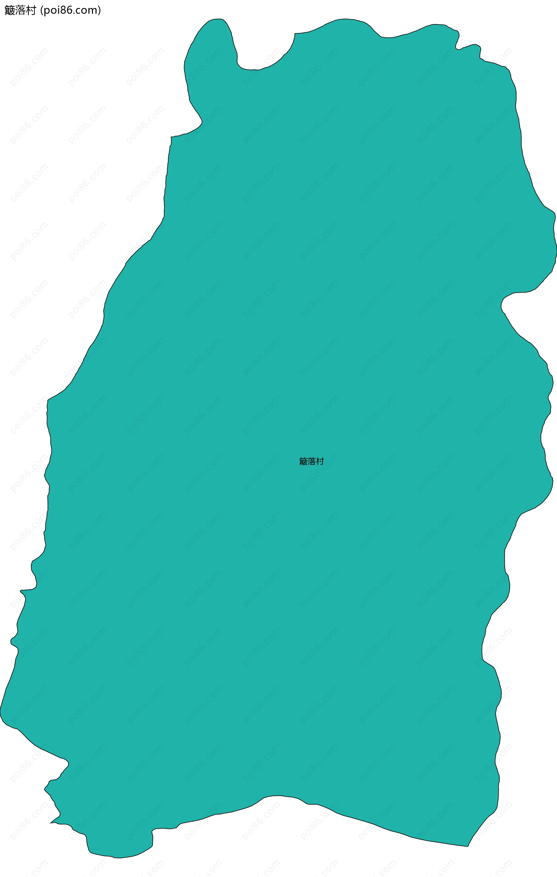 簸落村边界地图