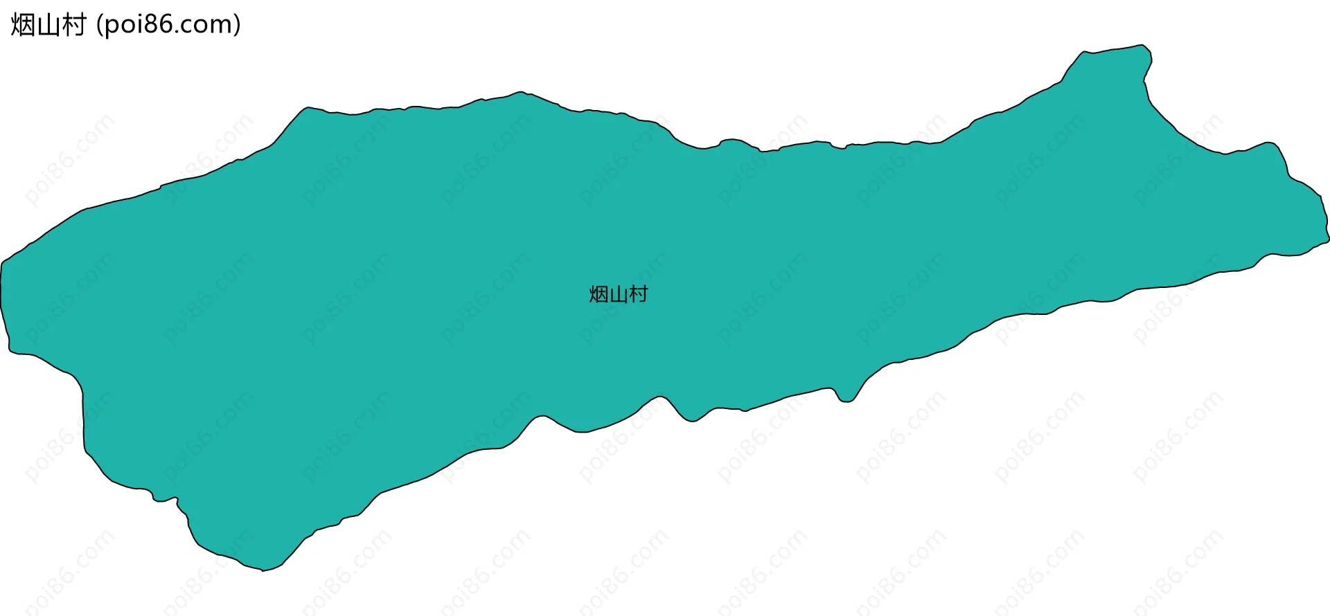 烟山村边界地图