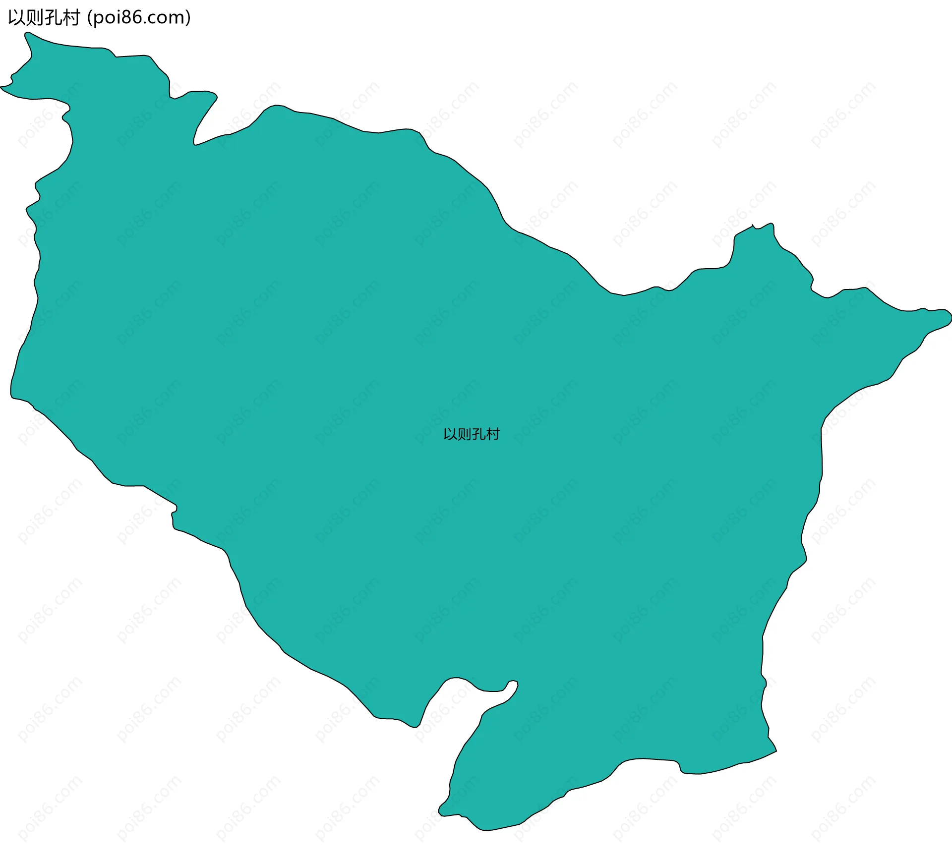 以则孔村边界地图
