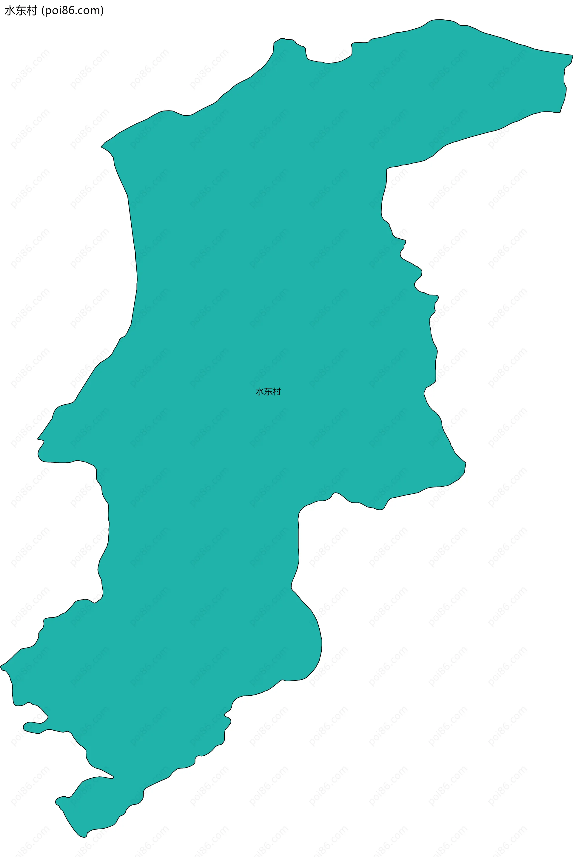 水东村边界地图