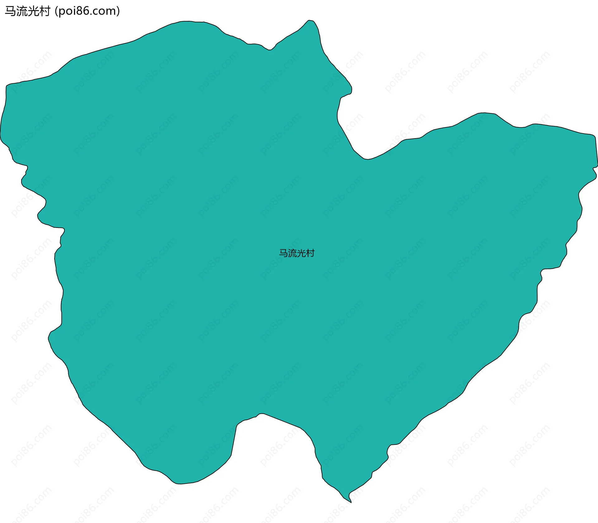 马流光村边界地图