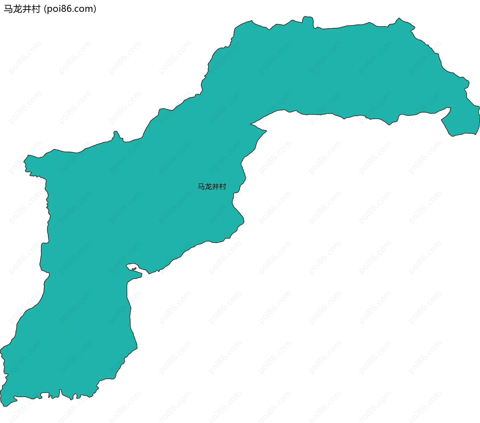 马龙井村边界地图