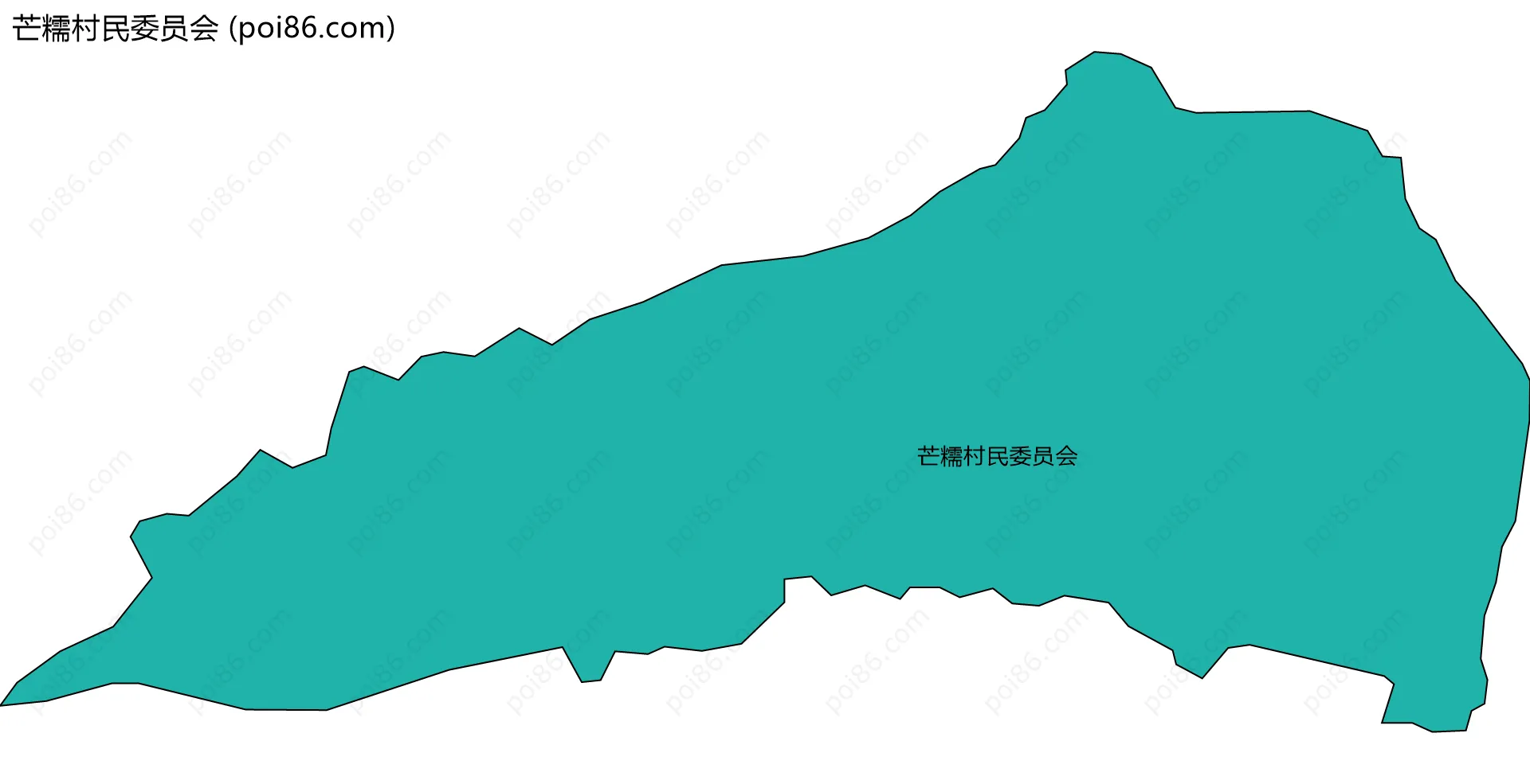 芒糯村民委员会边界地图