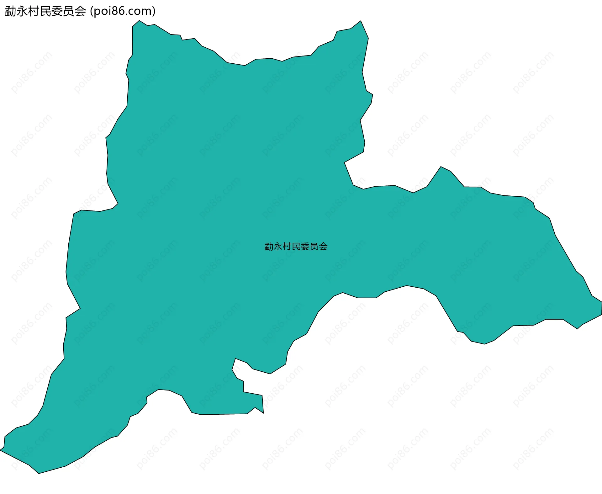 勐永村民委员会边界地图