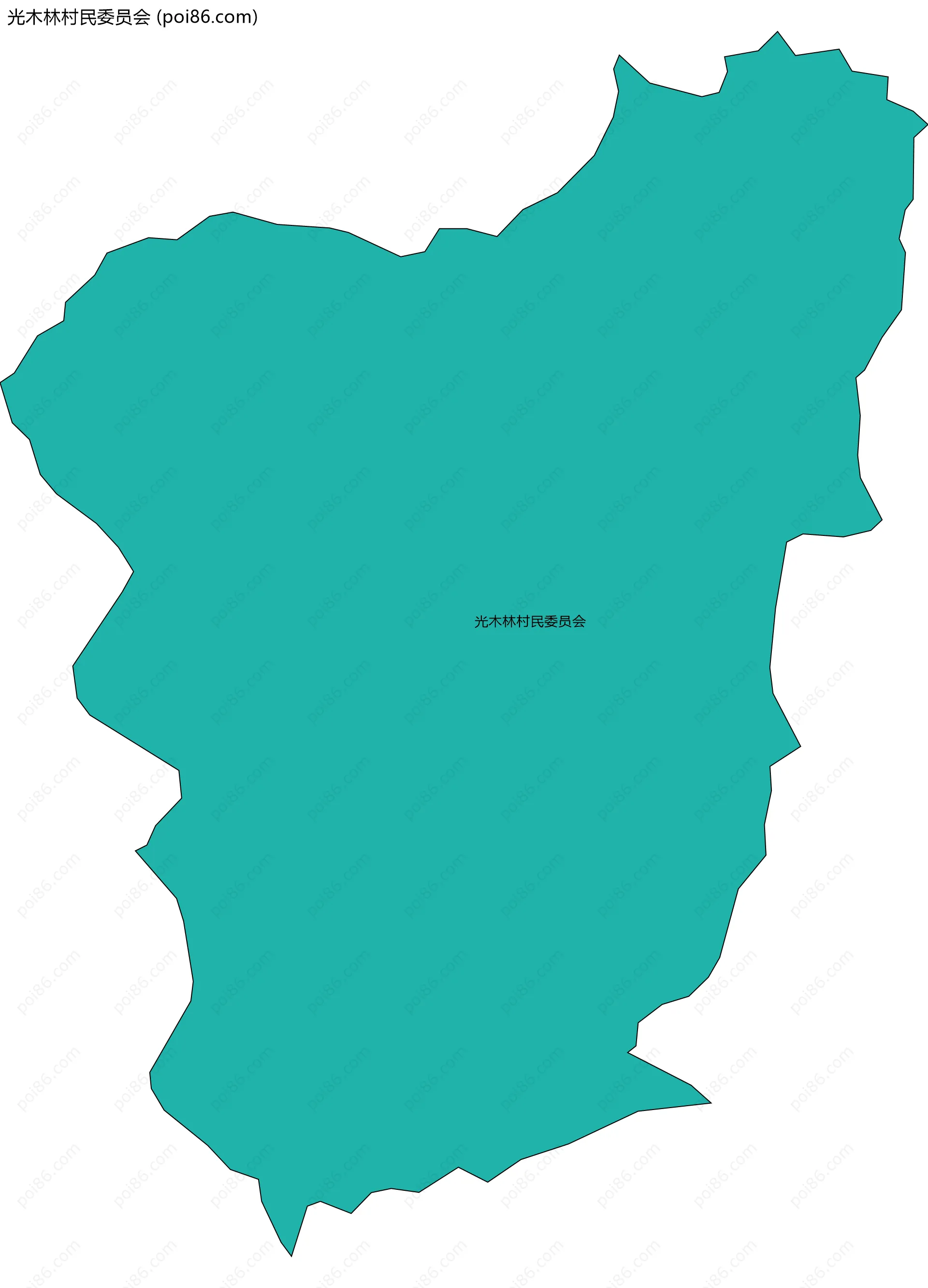 光木林村民委员会边界地图