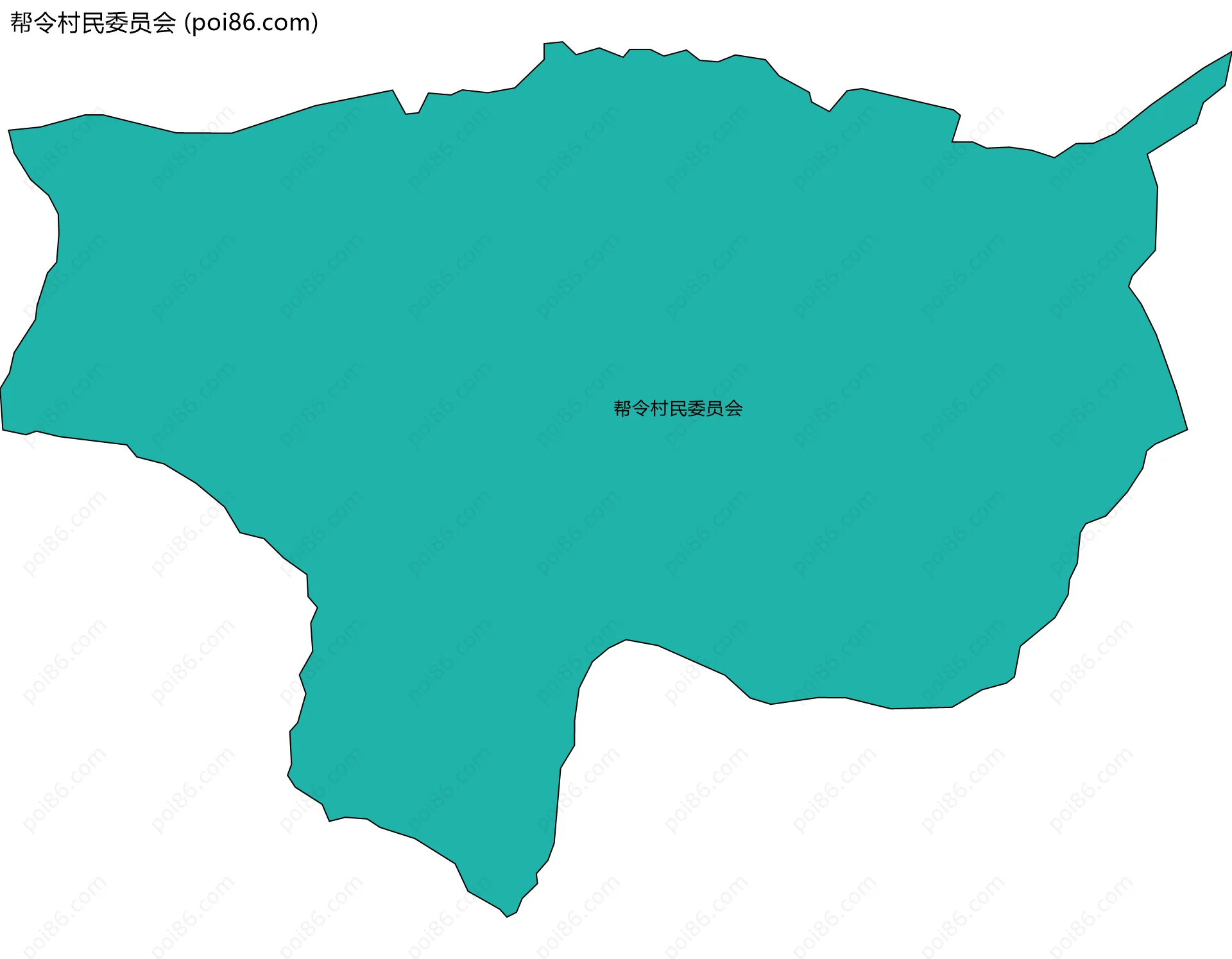 帮令村民委员会边界地图